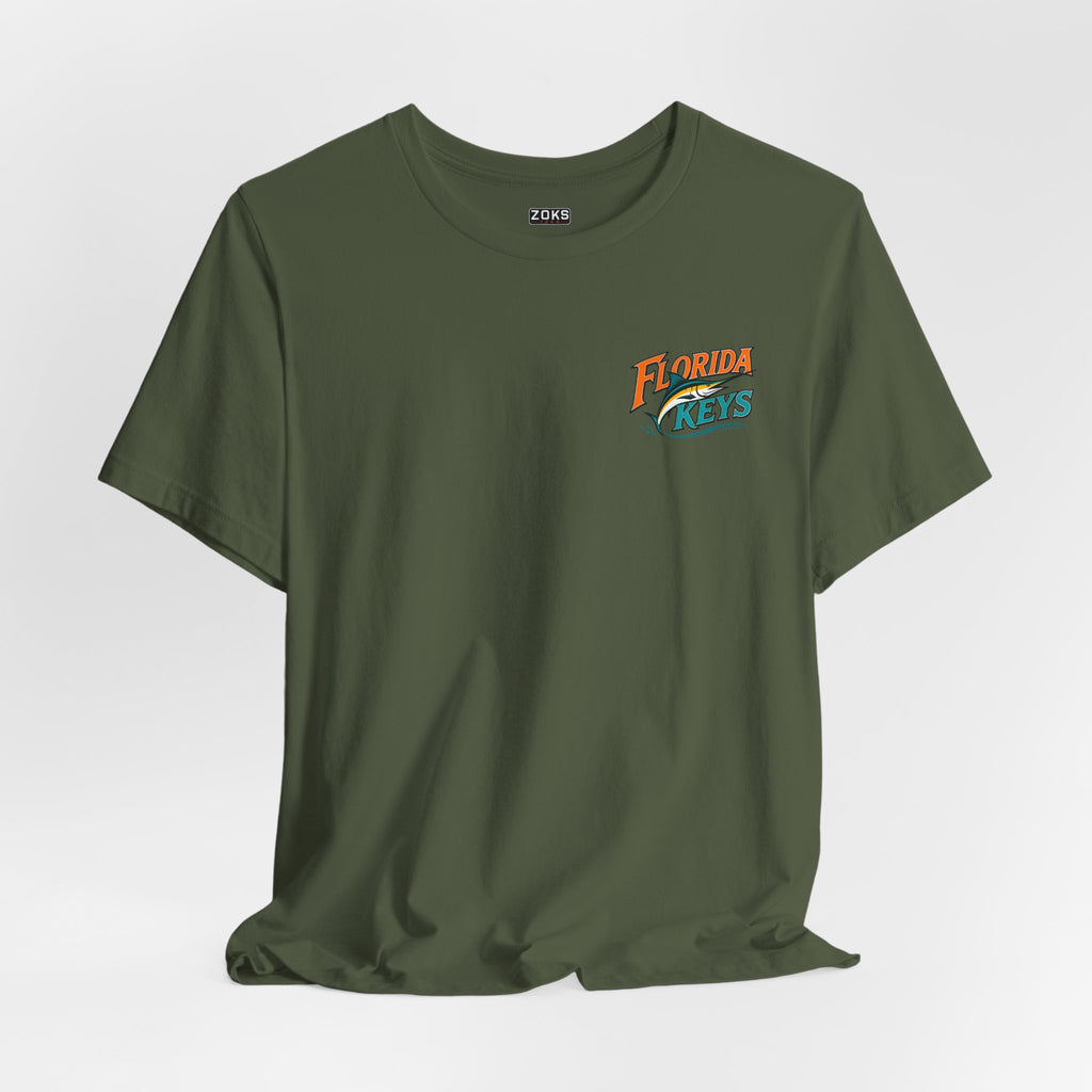 Florida Keys Marlin Sunset T-Shirt — Key West & Key Largo Fishing Tee
