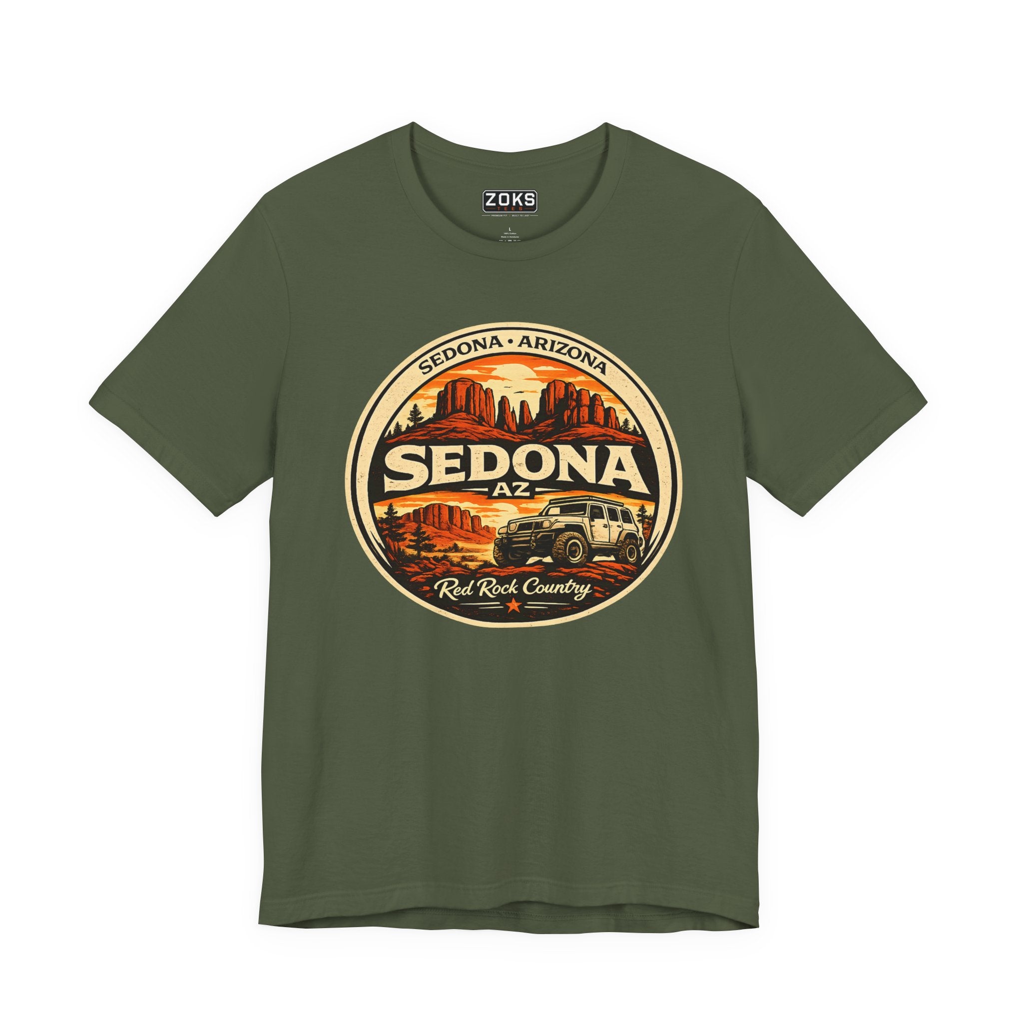 Sedona AZ Vintage Jeep T-Shirt — Red Rock Country Souvenir Tee