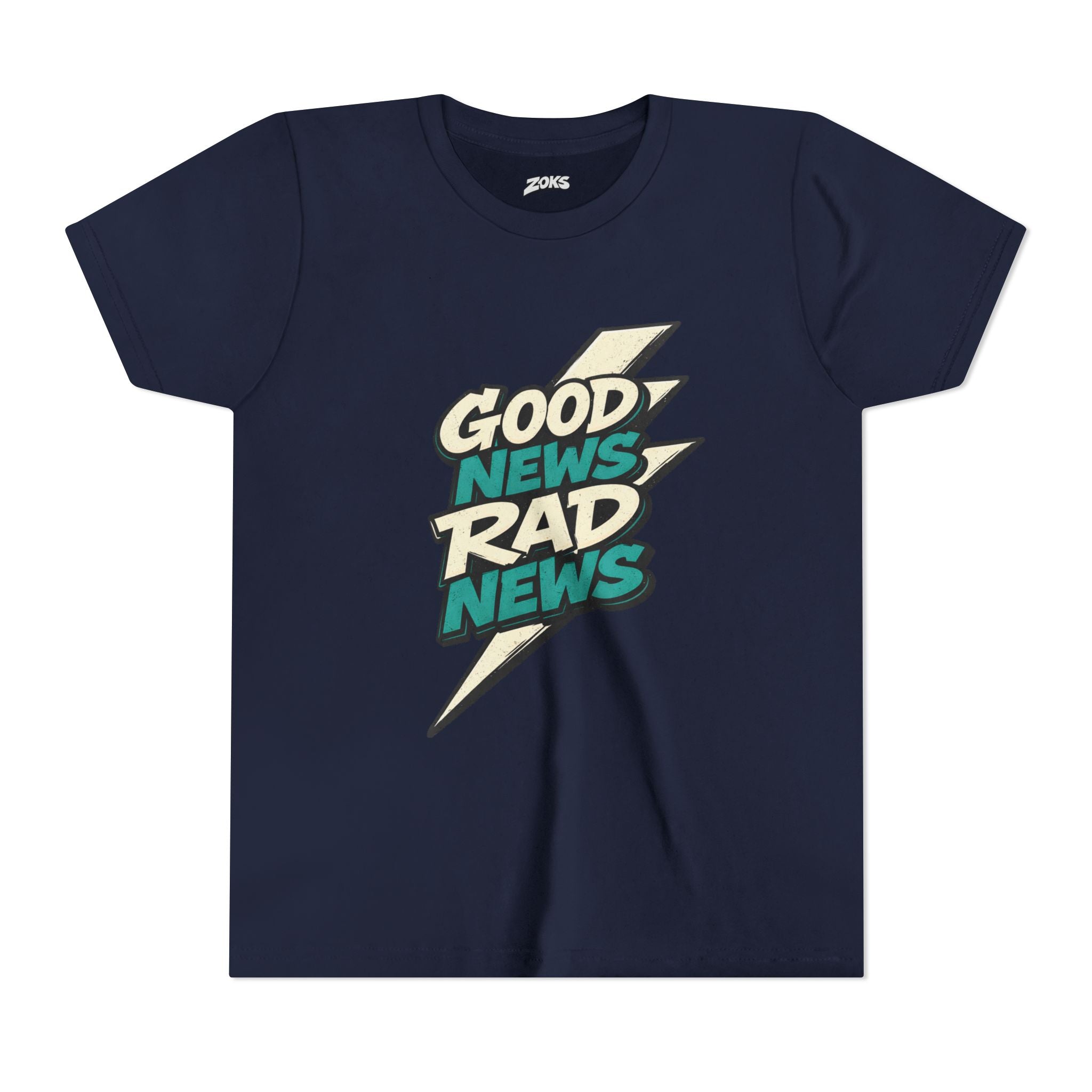 Good News Rad News Retro Lightning Youth Tee