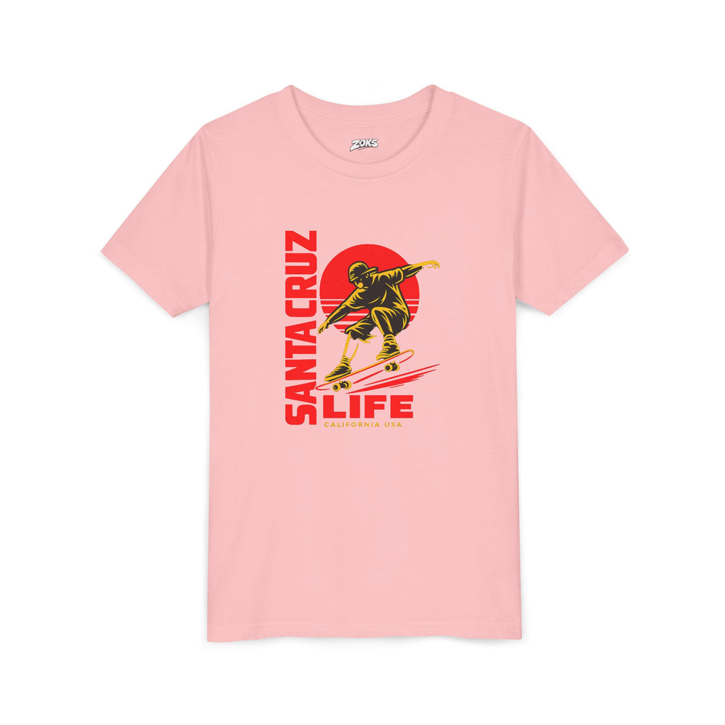 Santa Cruz Skateboard Youth Tee – “Santa Cruz Life” Graphic Shirt