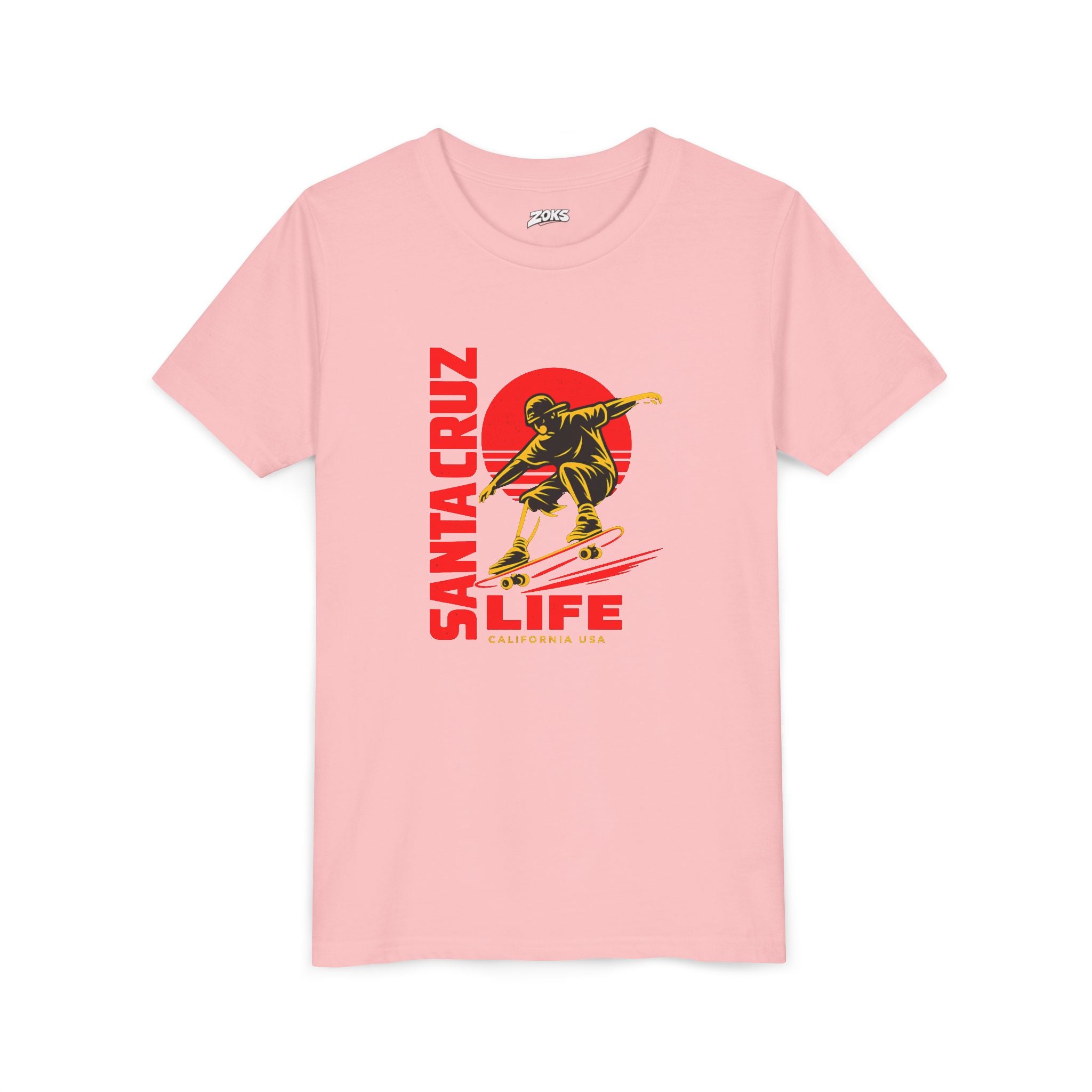 Santa Cruz Skateboard Youth Tee – “Santa Cruz Life” Graphic Shirt