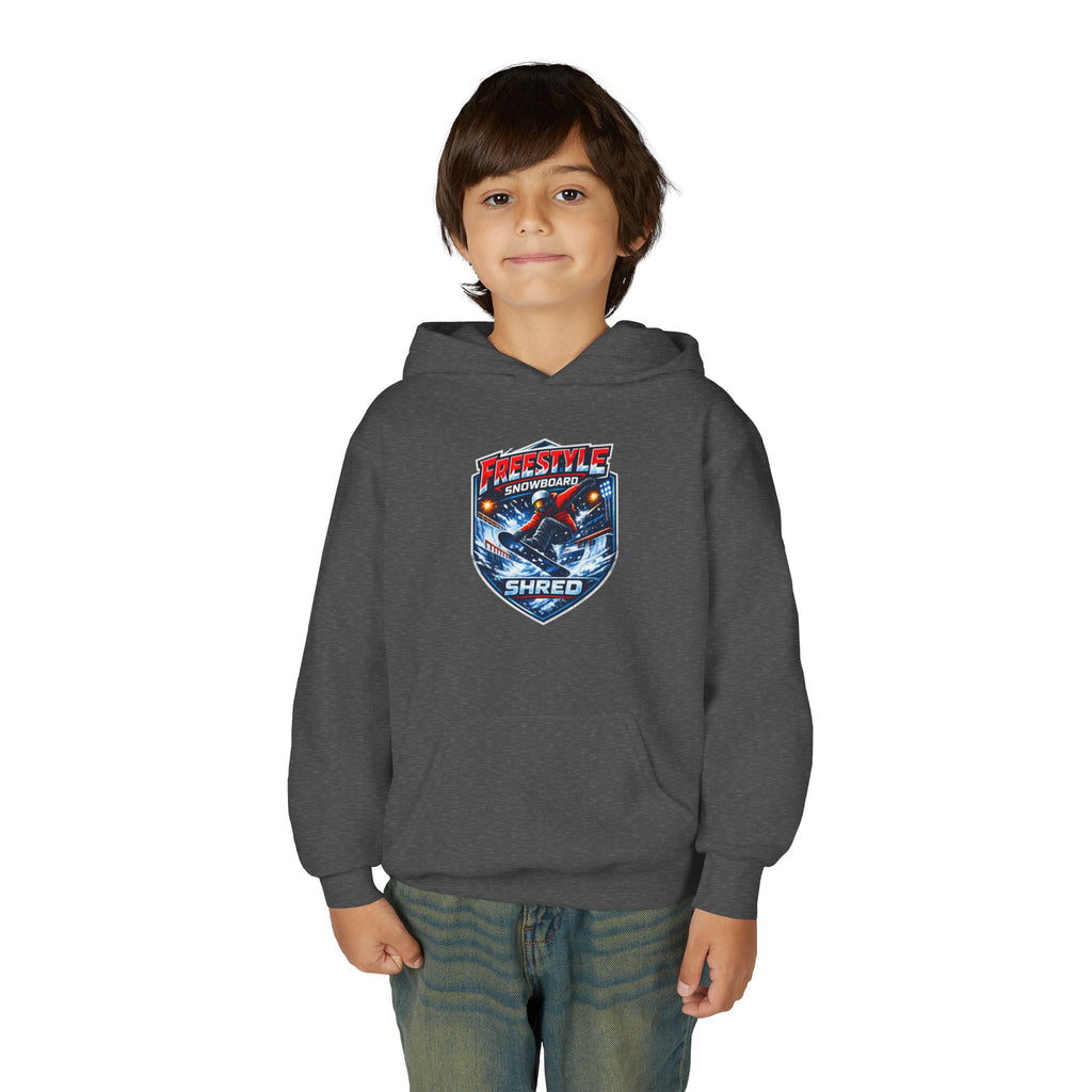 Youth Snowboard Hoodie — Freestyle Snowboarding Graphic Pullover