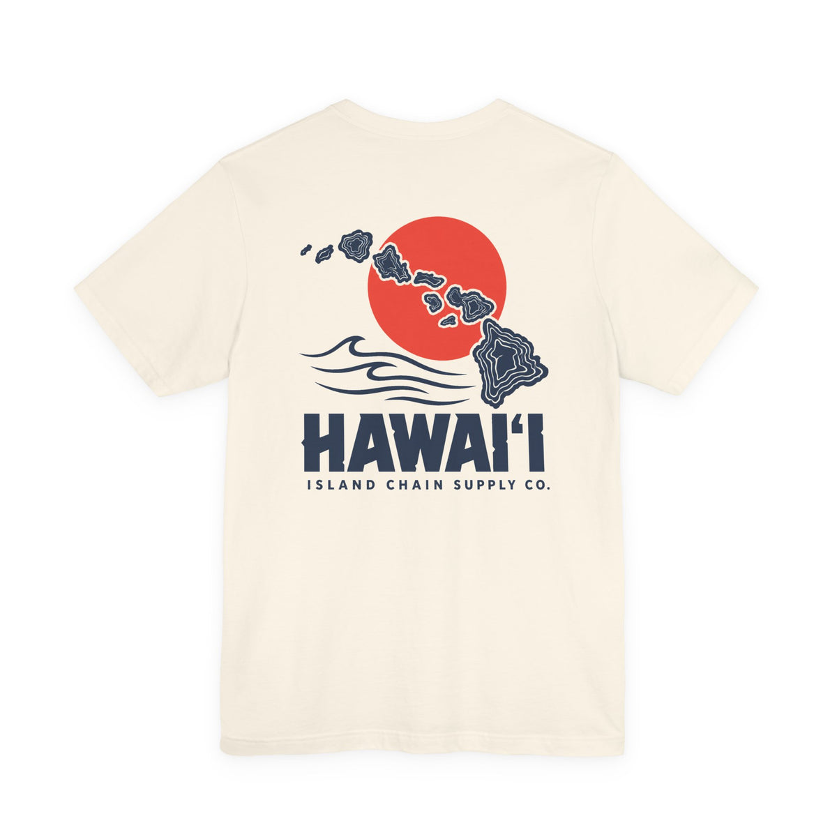 Hawai‘i Island Chain Supply Co. T-Shirt – Vintage Surf Map Graphic