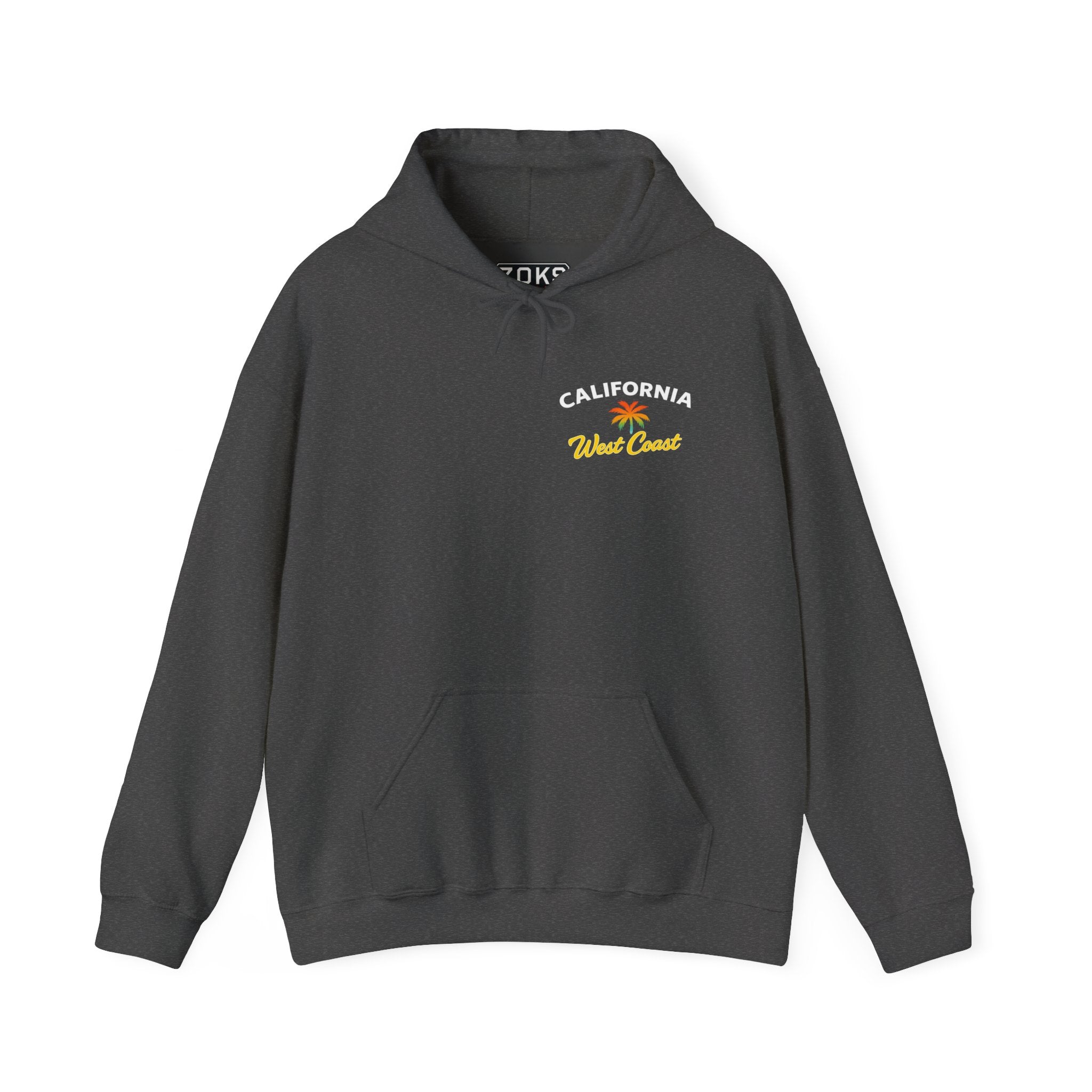 California Sunset Palm Tree Hoodie — Retro Beach Pullover