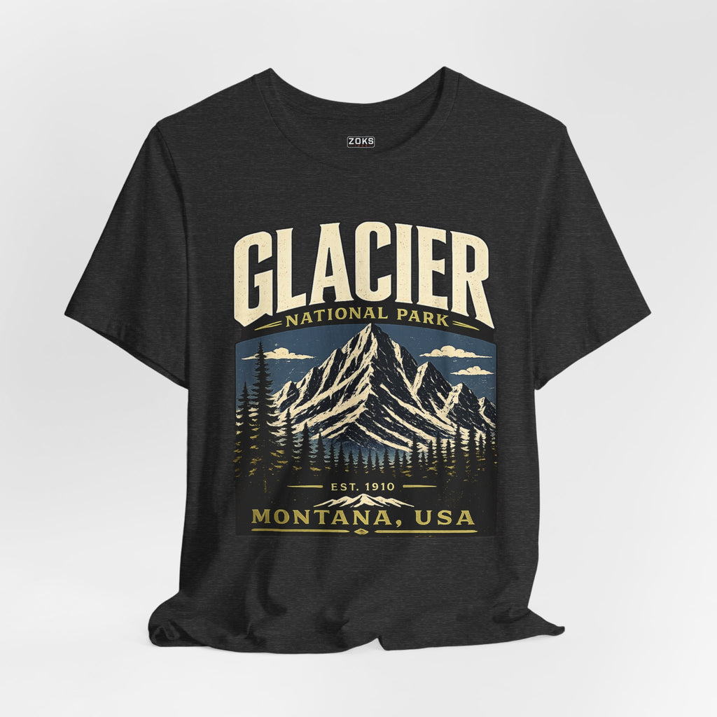 Glacier National Park Vintage Montana Mountain T-Shirt