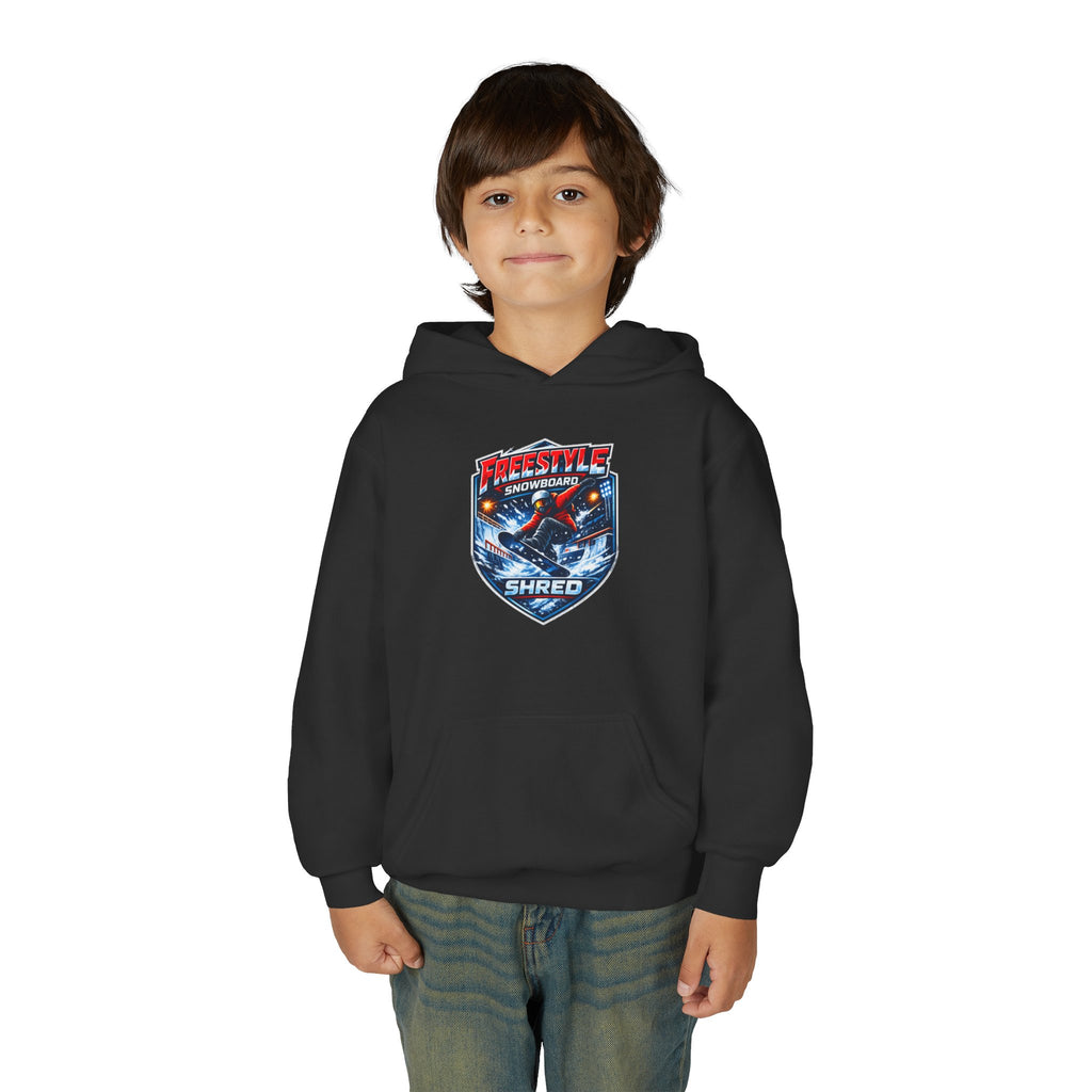 Youth Snowboard Hoodie — Freestyle Snowboarding Graphic Pullover