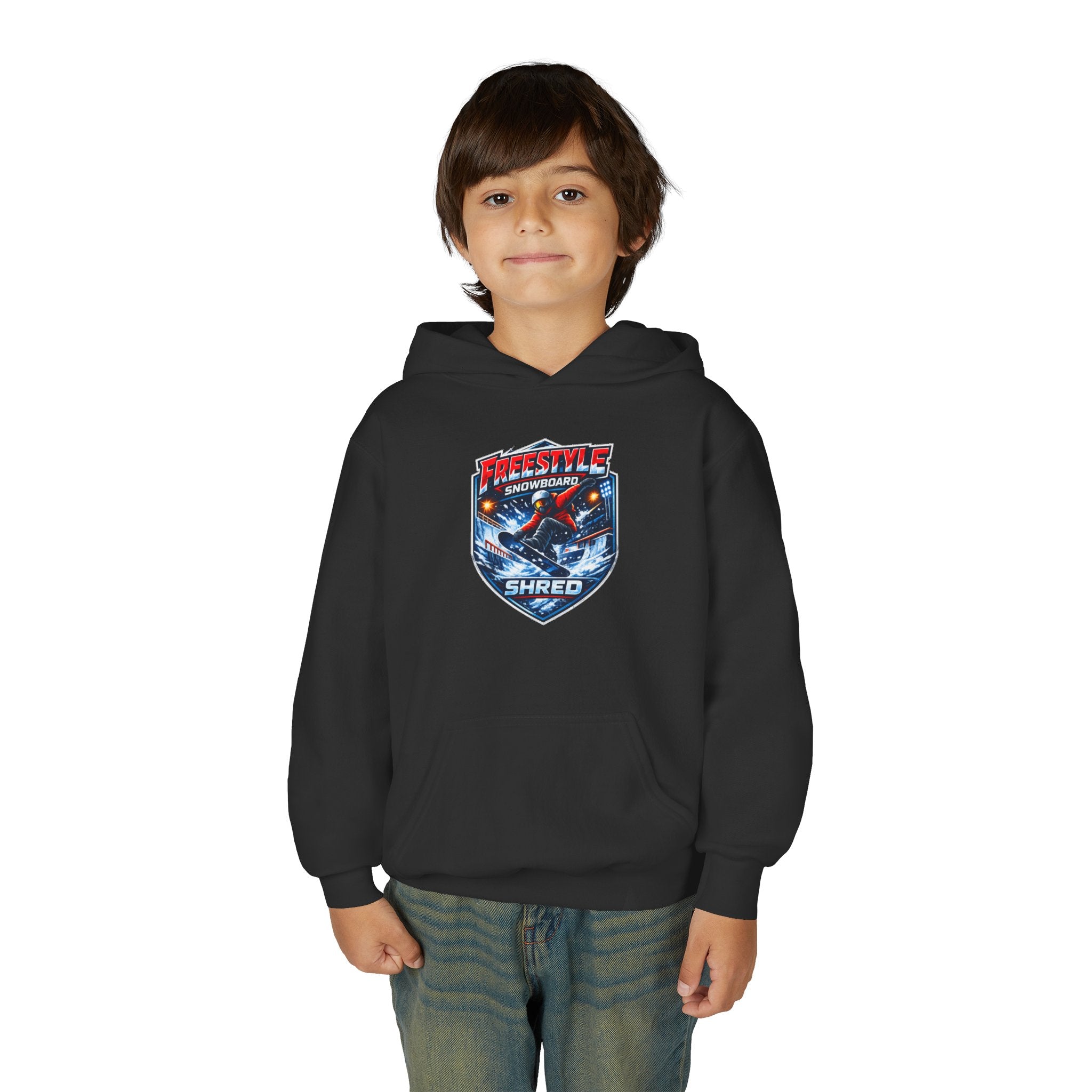 Youth Snowboard Hoodie — Freestyle Snowboarding Graphic Pullover