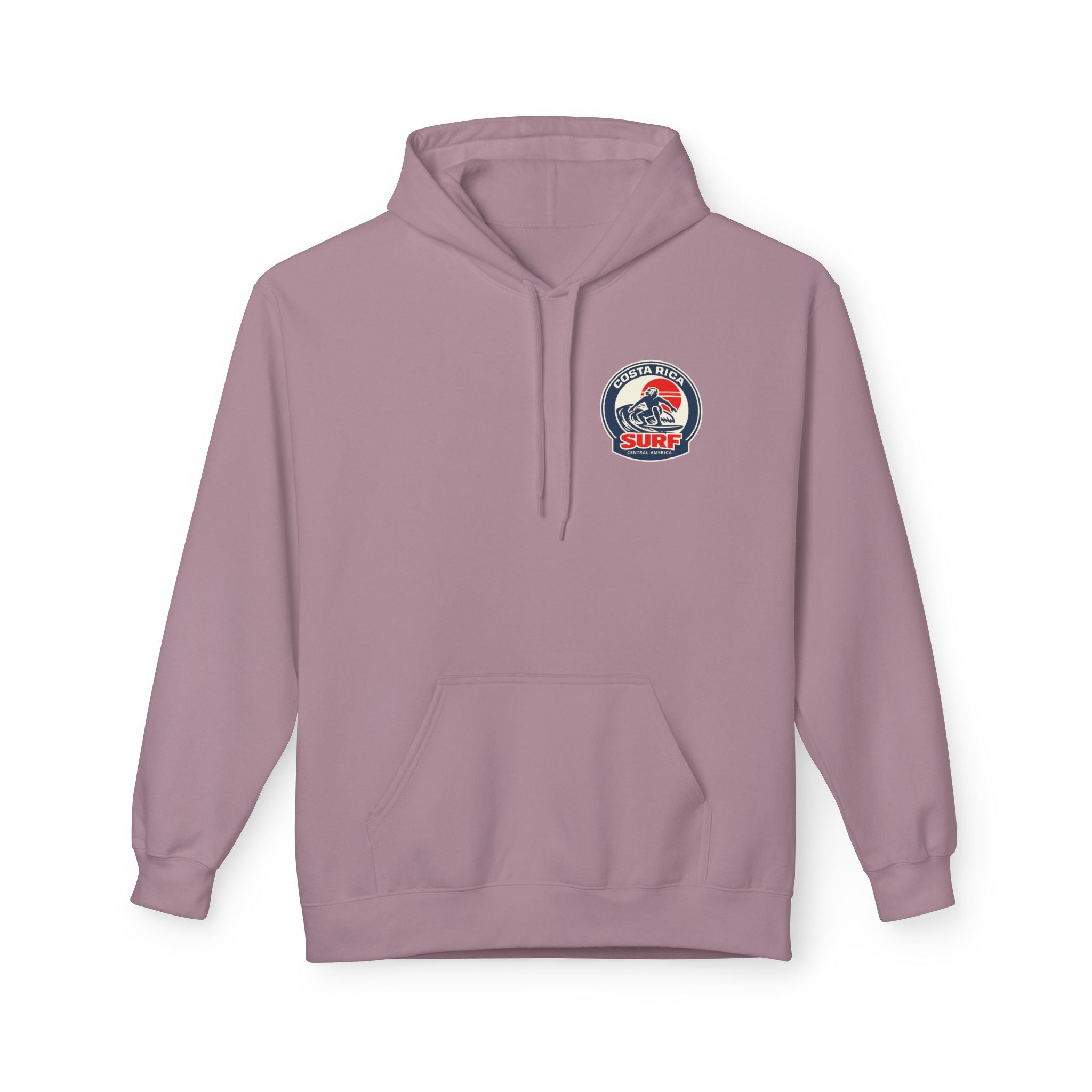 Costa Rica Surf Retro Hoodie — Vintage Surfer Graphic Pullover
