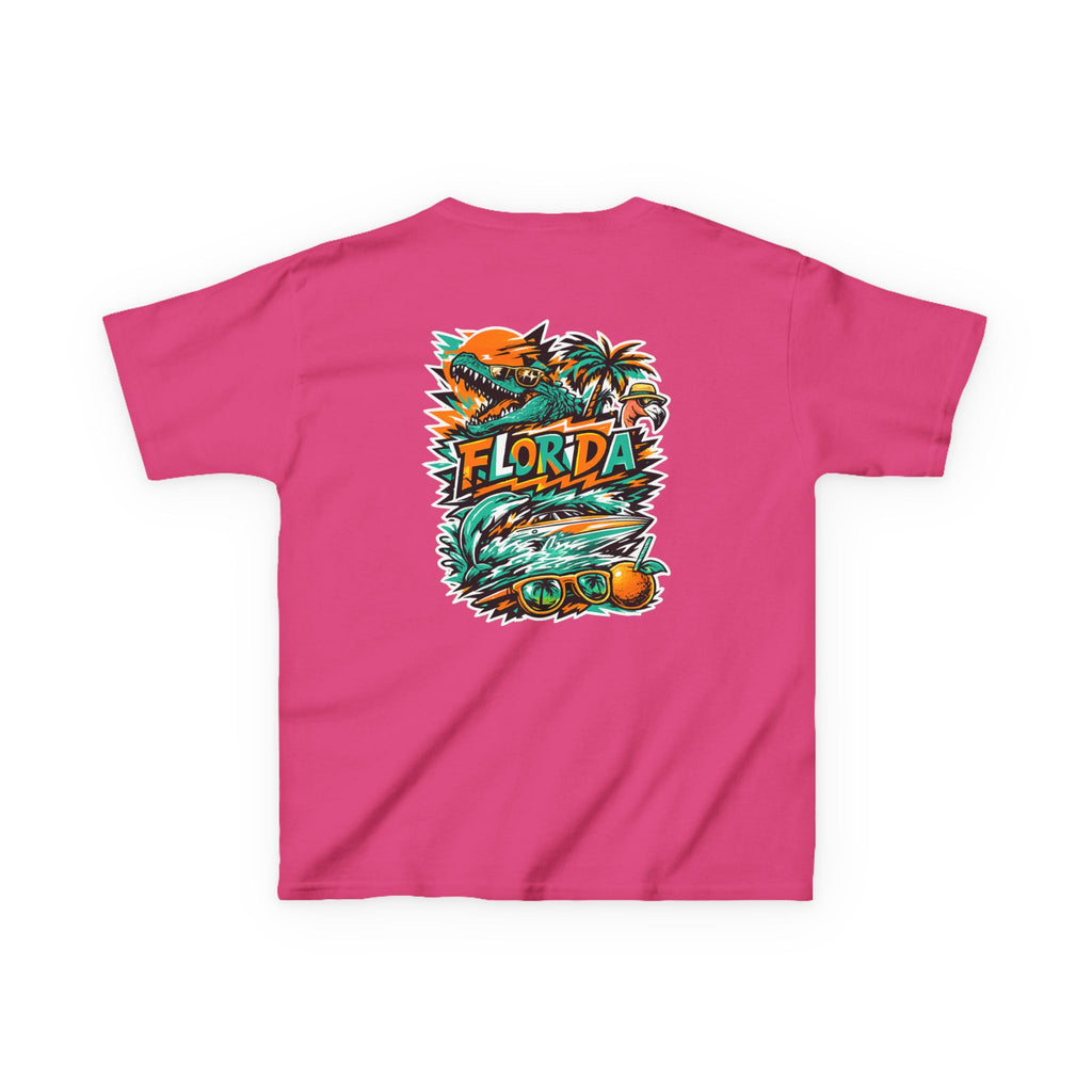 Kids Tropical Beach Surf T-Shirt — Florida Vacation Tee