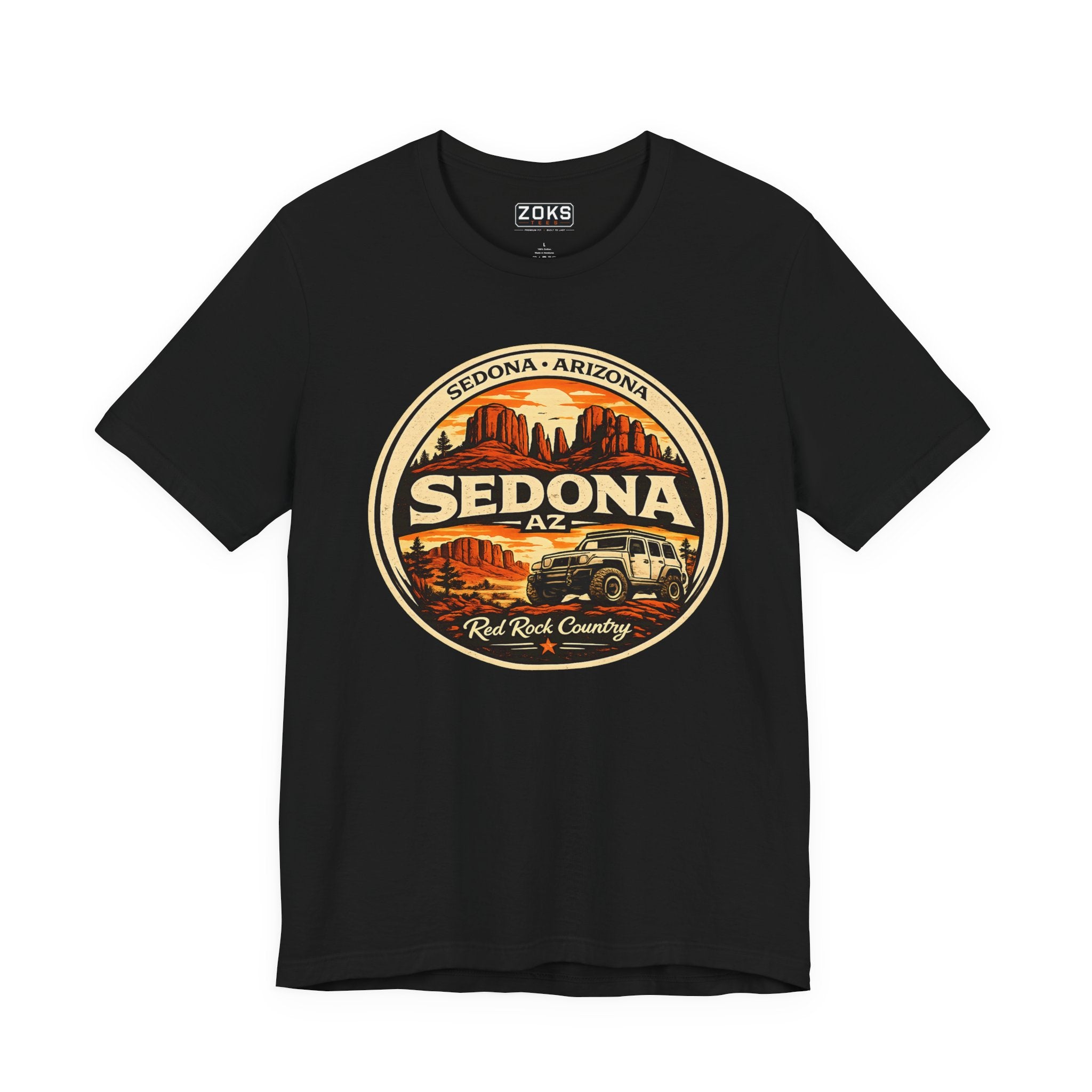 Sedona AZ Vintage Jeep T-Shirt — Red Rock Country Souvenir Tee