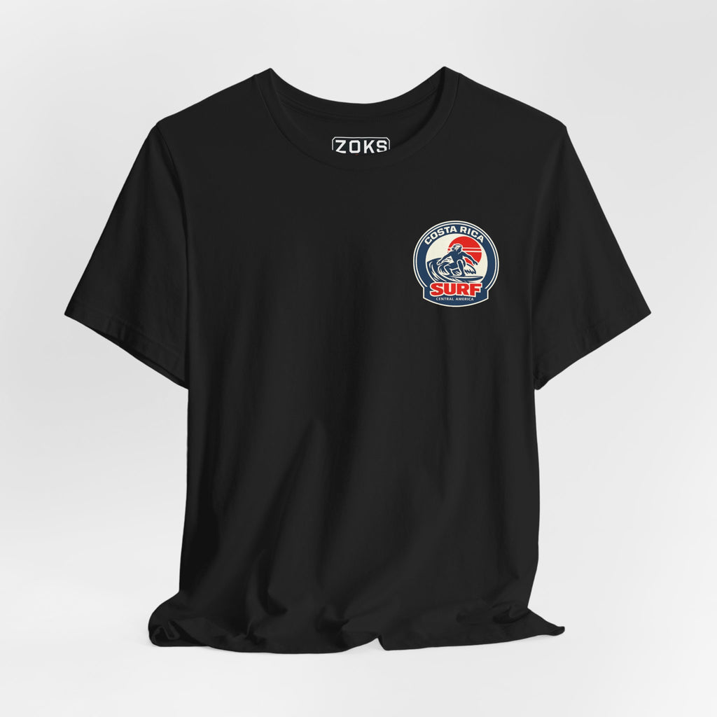 Costa Rica Surf Vintage Graphic Tee — Retro Surfer T-Shirt