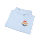 Hawai'i Lava Coast Surf Hoodie | Vintage Wave, Volcano & Palm Tree Graphic Sweatshirt