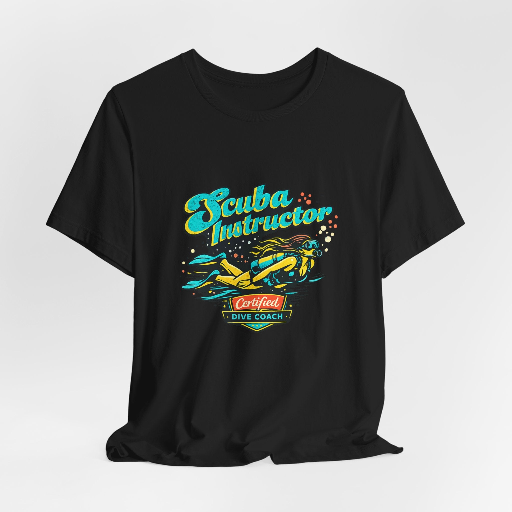 Scuba Instructor Dive Coach T‑Shirt — Retro Diving Tee for Scuba Lovers
