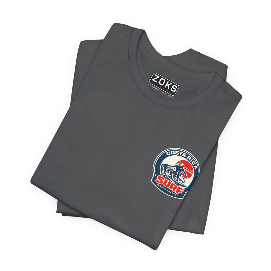 Costa Rica Surf Vintage Graphic Tee — Retro Surfer T-Shirt