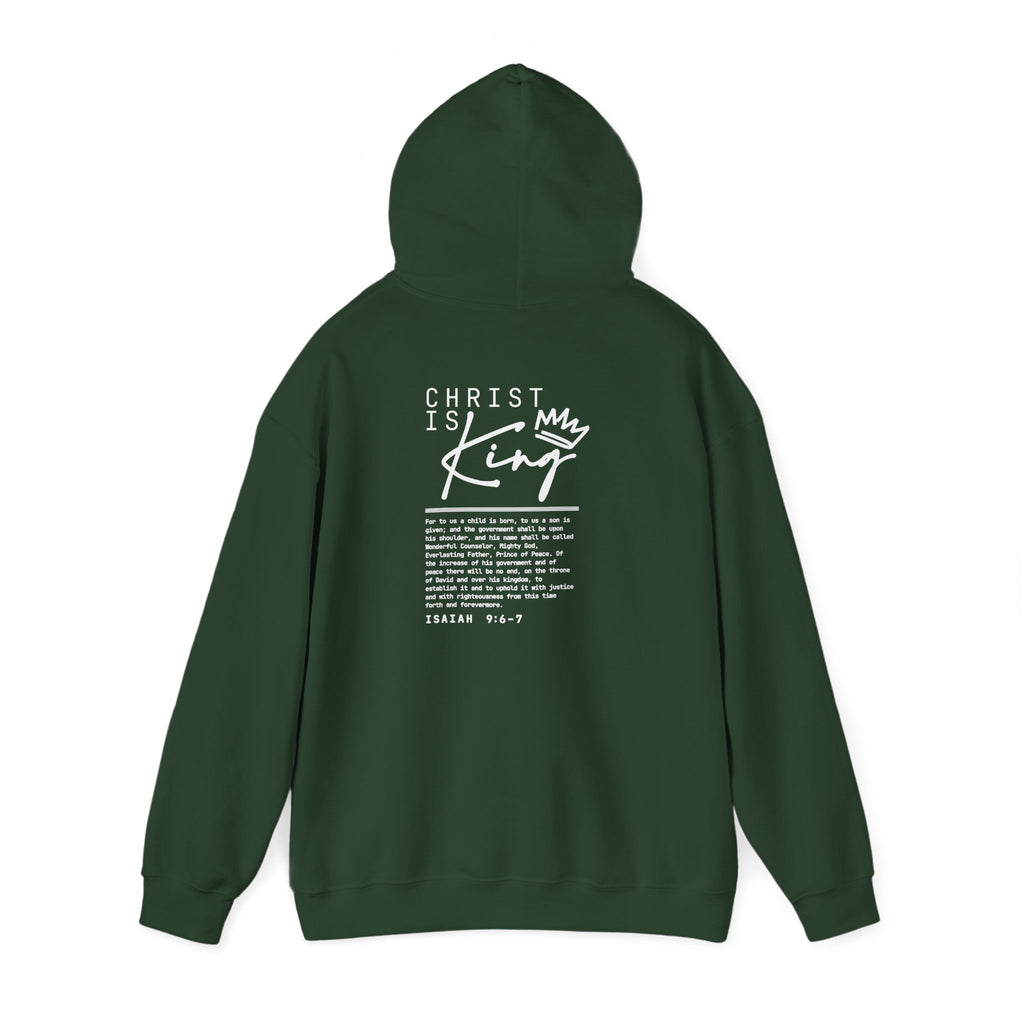 Christ is King Hoodie — Isaiah 9:6-7 Bible Verse Christian Sweatshirt