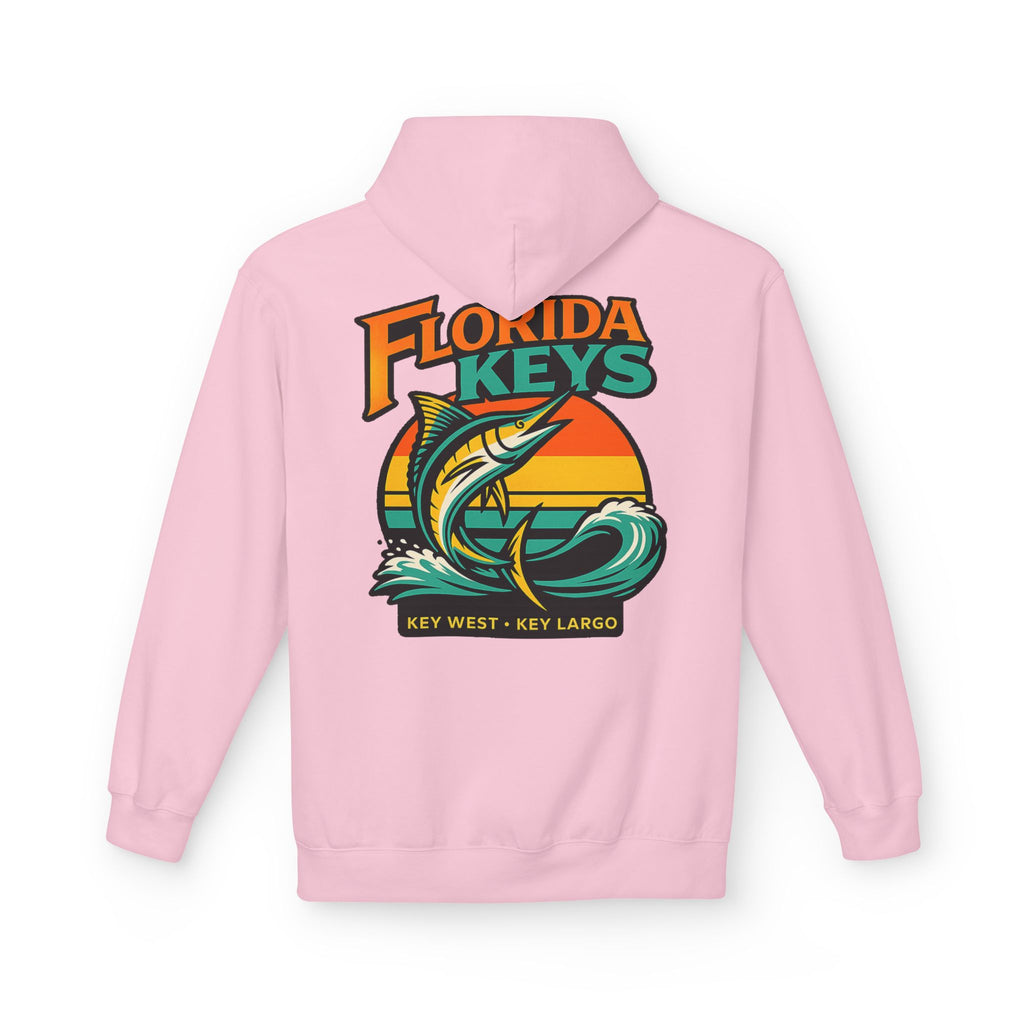 Florida Keys Fishing Hoodie — Key West Key Largo Sunset Marlin Design