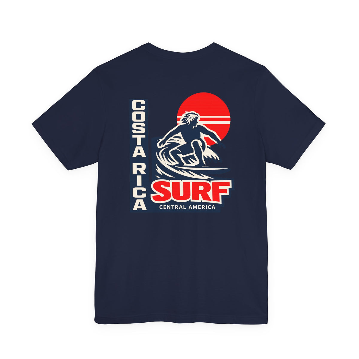 Costa Rica Surf Vintage Graphic Tee — Retro Surfer T-Shirt