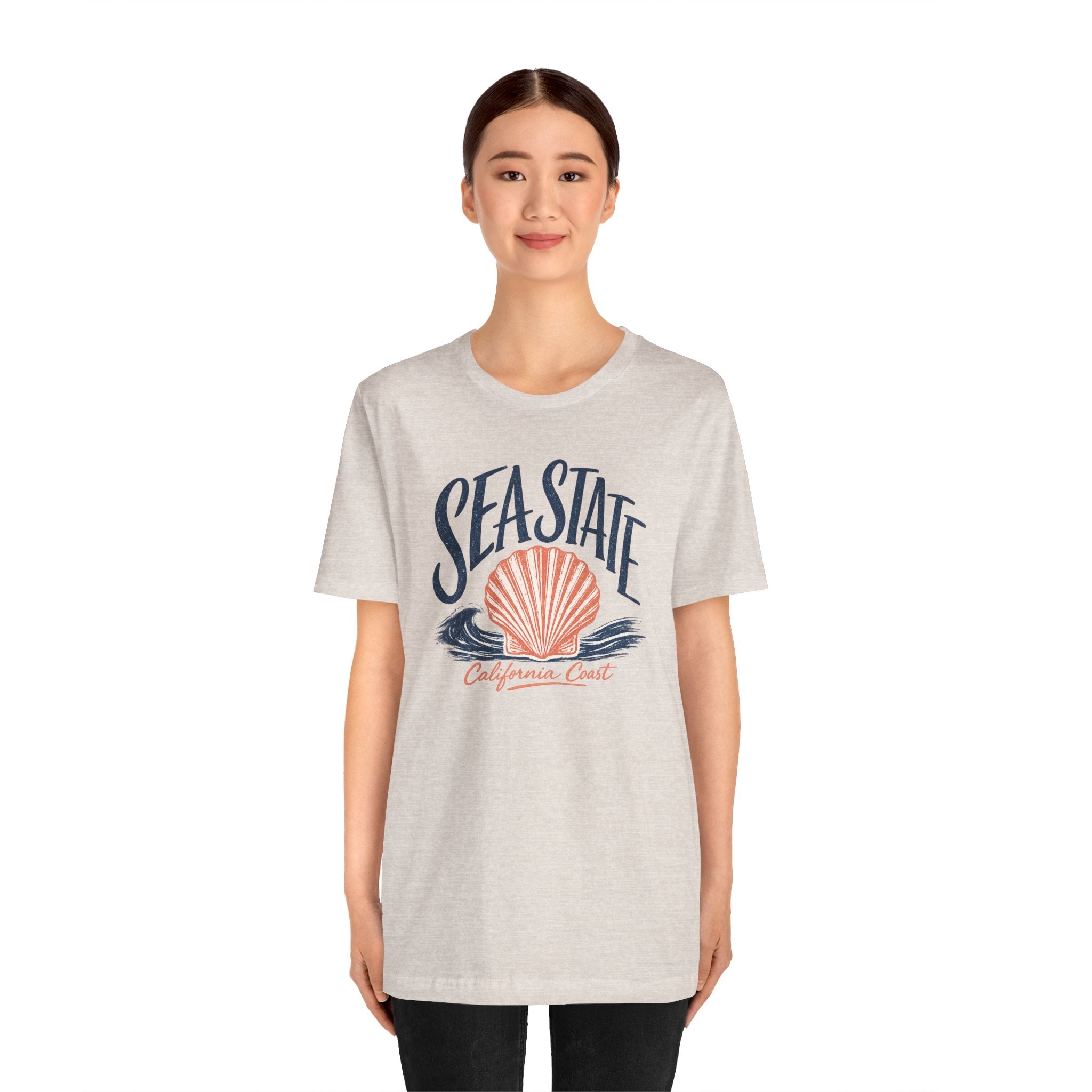 California Coast Shell Tee — Women's Sea State Graphic T-Shirt