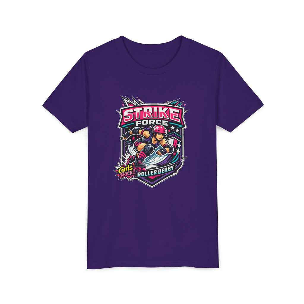 Strike Force Roller Derby Youth Tee — Kids' Roller Derby Graphic Shirt