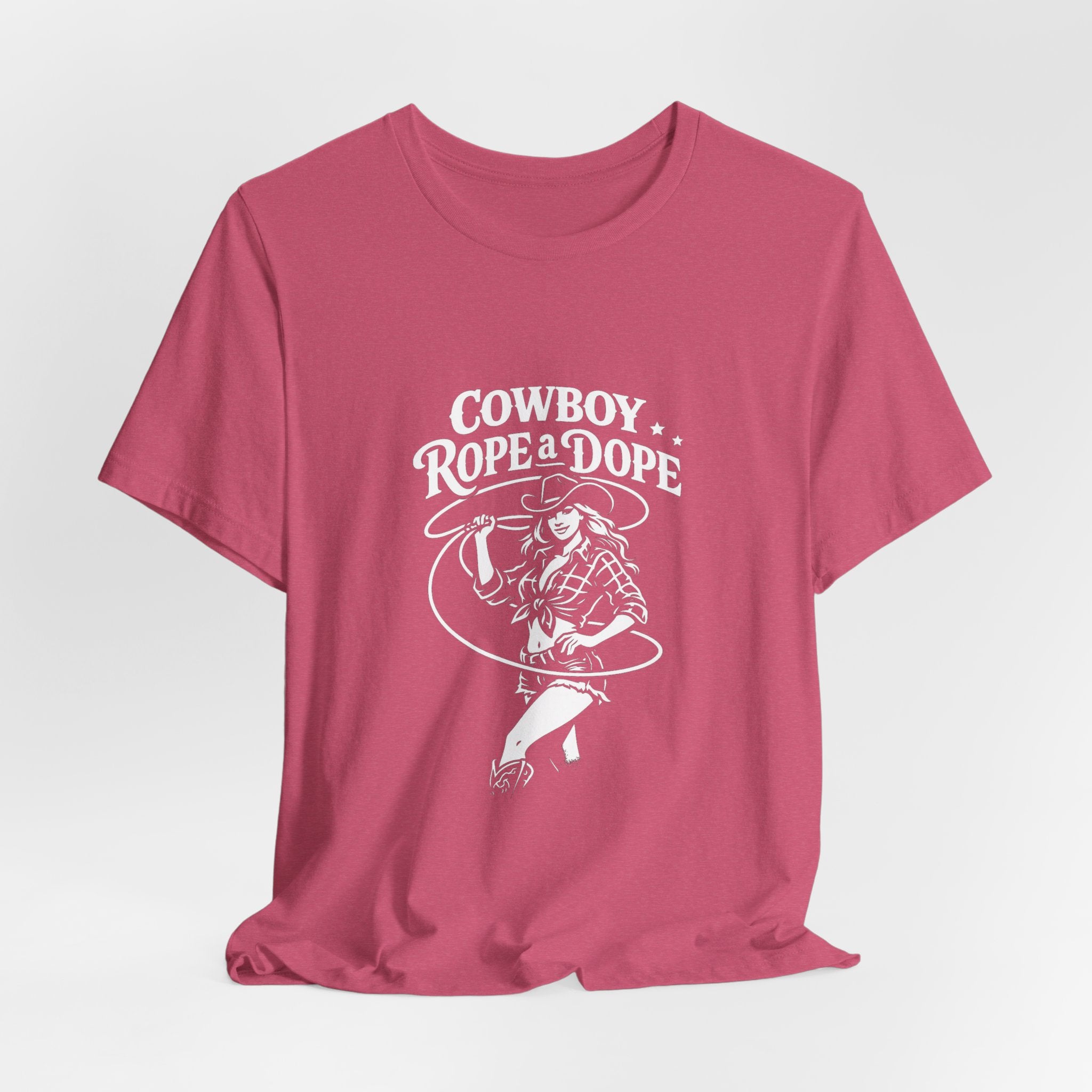 Cowboy Rope a Dope Graphic Tee — Retro Cowgirl Western T‑Shirt