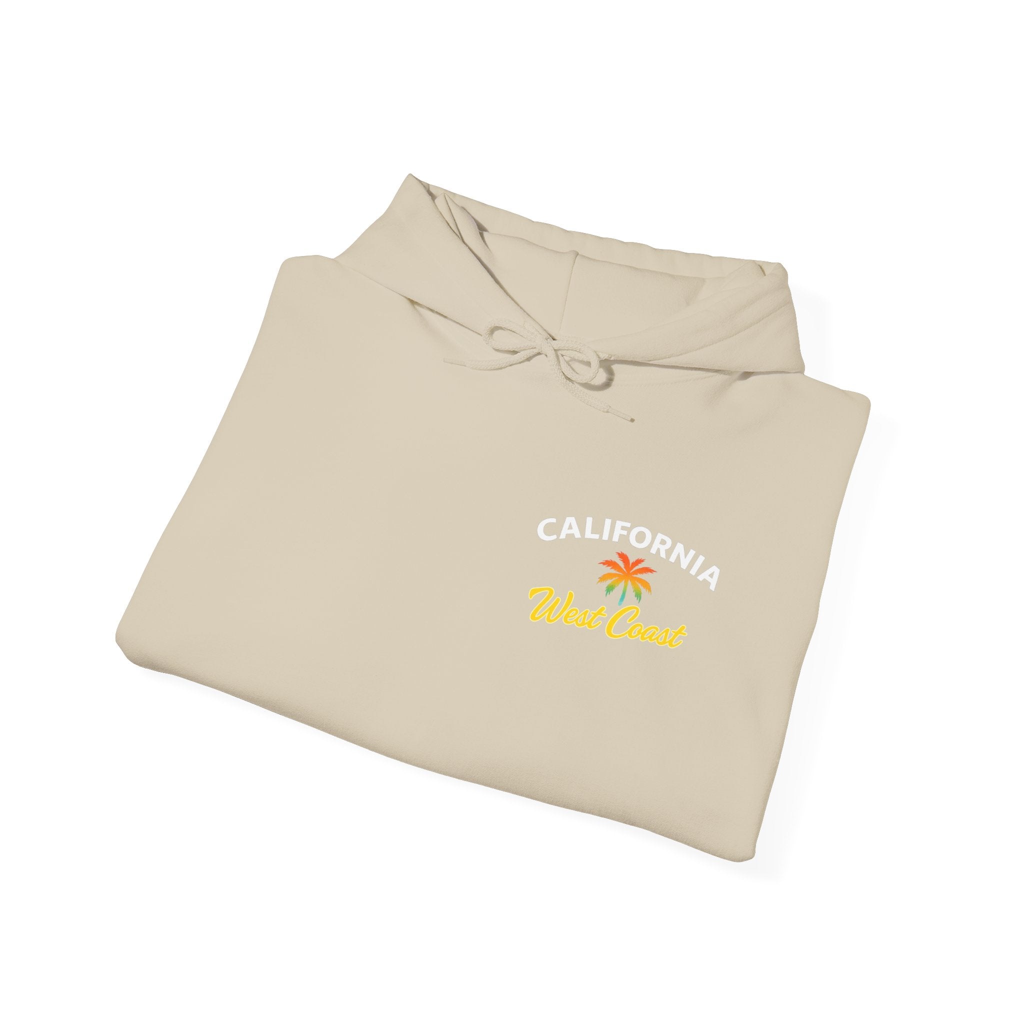 California Sunset Palm Tree Hoodie — Retro Beach Pullover