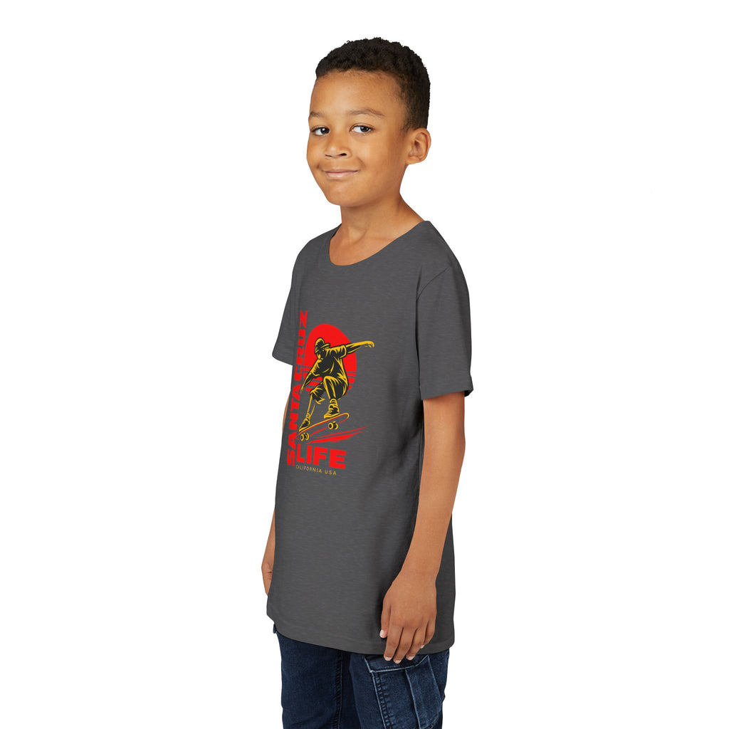 Santa Cruz Skateboard Youth Tee – “Santa Cruz Life” Graphic Shirt
