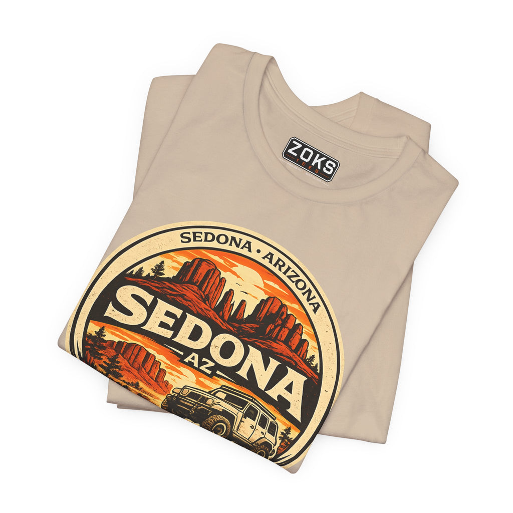 Sedona AZ Vintage Jeep T-Shirt — Red Rock Country Souvenir Tee