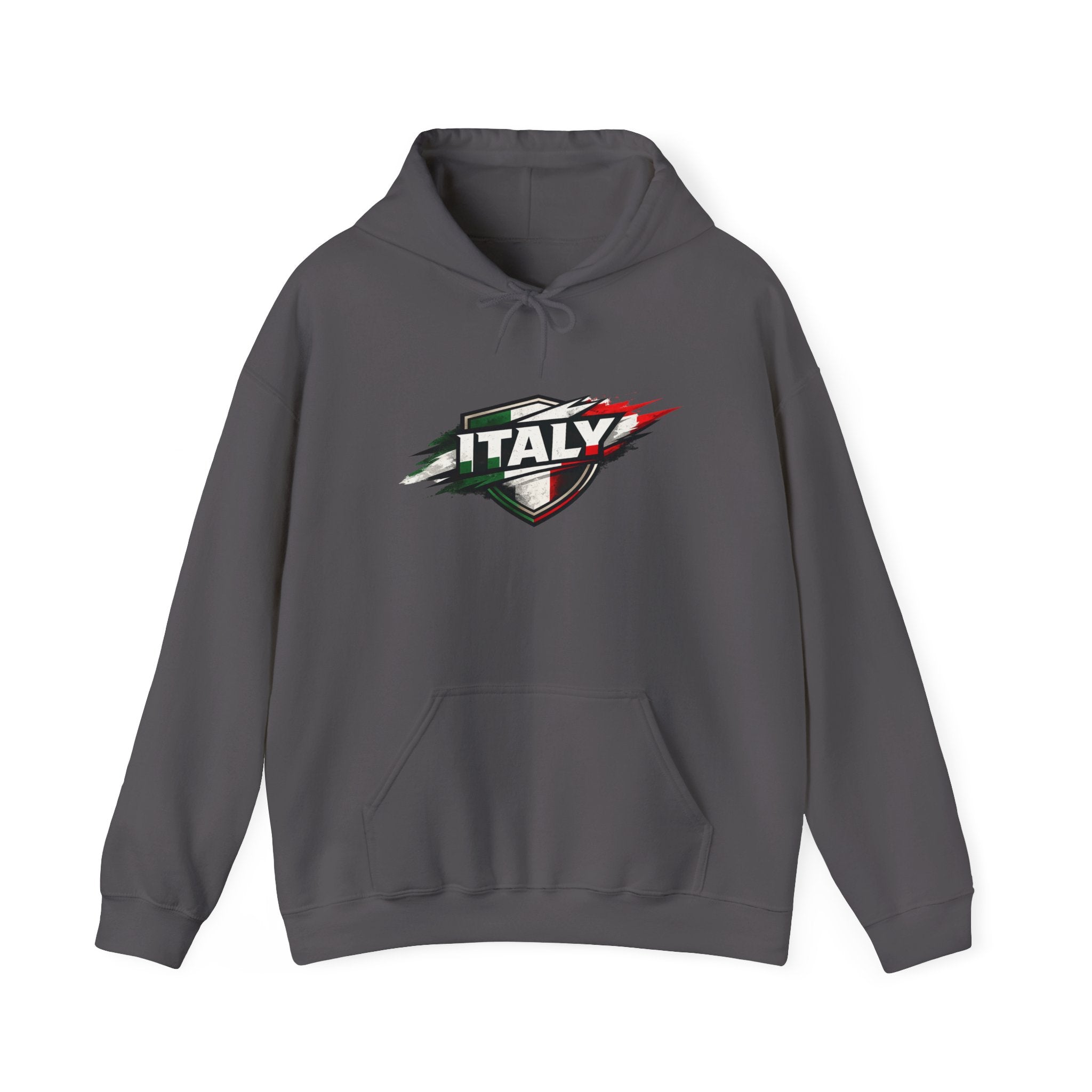 Italy Shield Hoodie — Italian Flag Racing Graphic Pullover