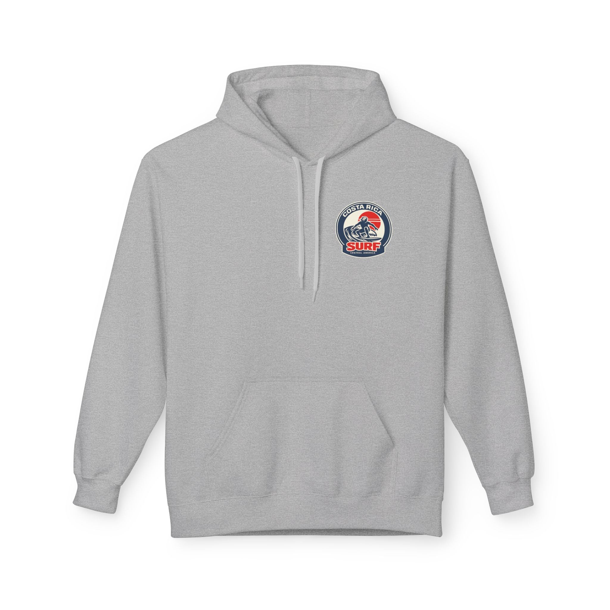 Costa Rica Surf Retro Hoodie — Vintage Surfer Graphic Pullover
