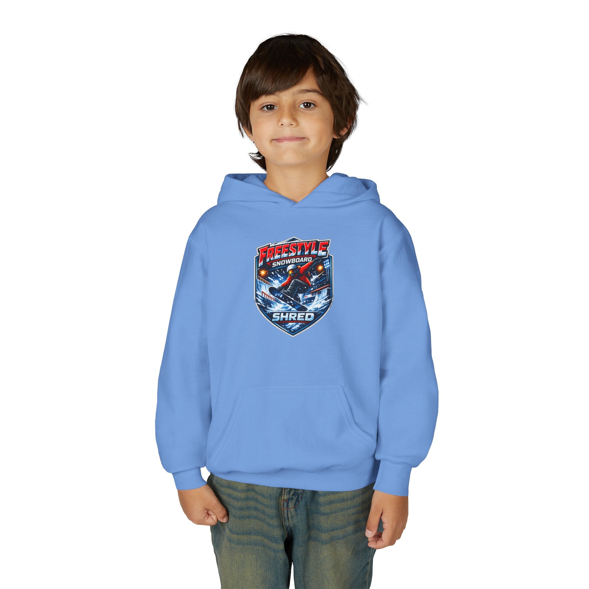 Youth Snowboard Hoodie — Freestyle Snowboarding Graphic Pullover