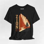 Zion National Park Vintage Sunset T-Shirt — Retro Hiking Tee