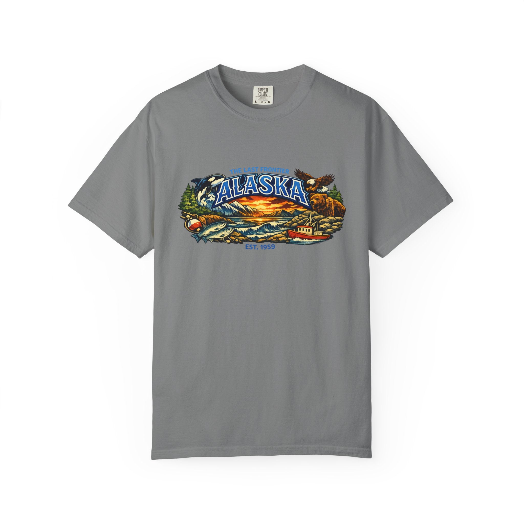 Alaska Scenic T-Shirt — Vintage Wilderness Sunset Tee