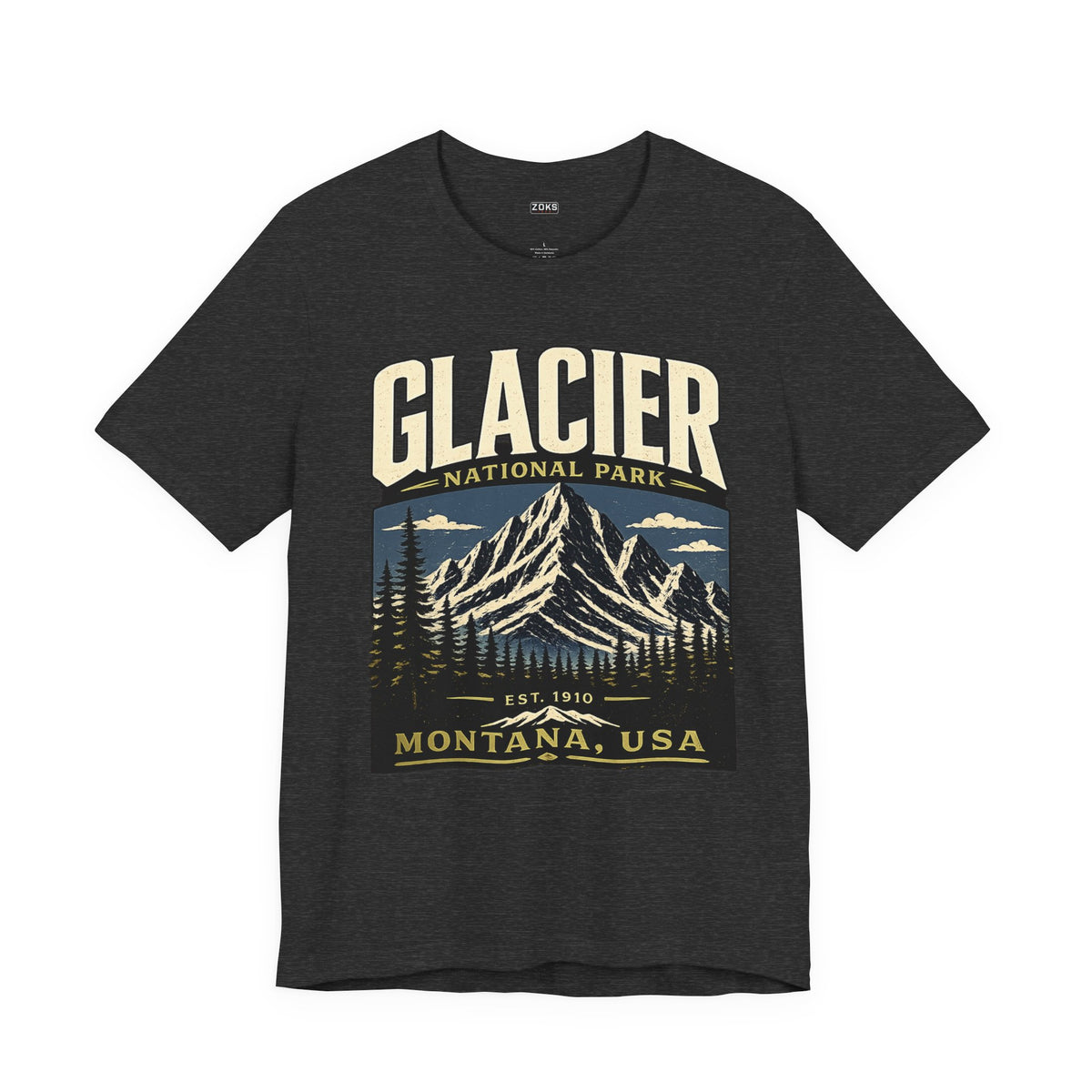Glacier National Park Vintage Montana Mountain T-Shirt