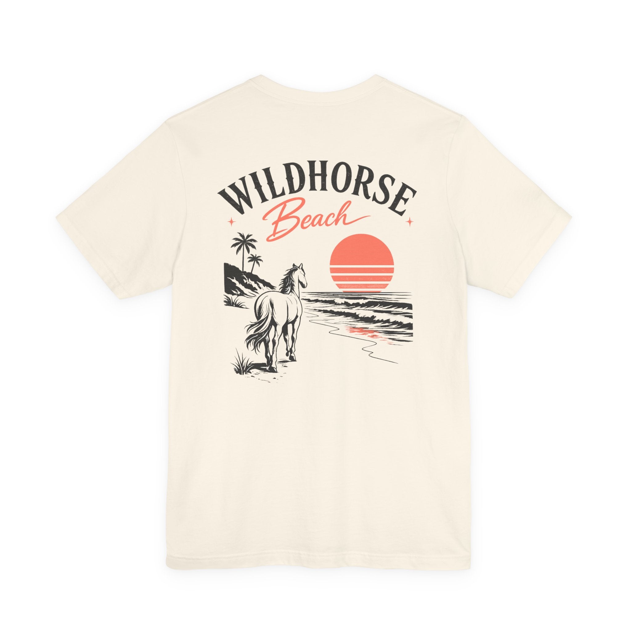Wildhorse Beach Vintage Sunset Tee – Women's Coastal Aesthetic Shirt