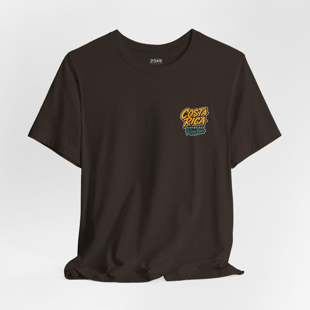Pura Vida Sloth Beach Costa Rica T-Shirt – Retro Tropical Surf Graphic Tee