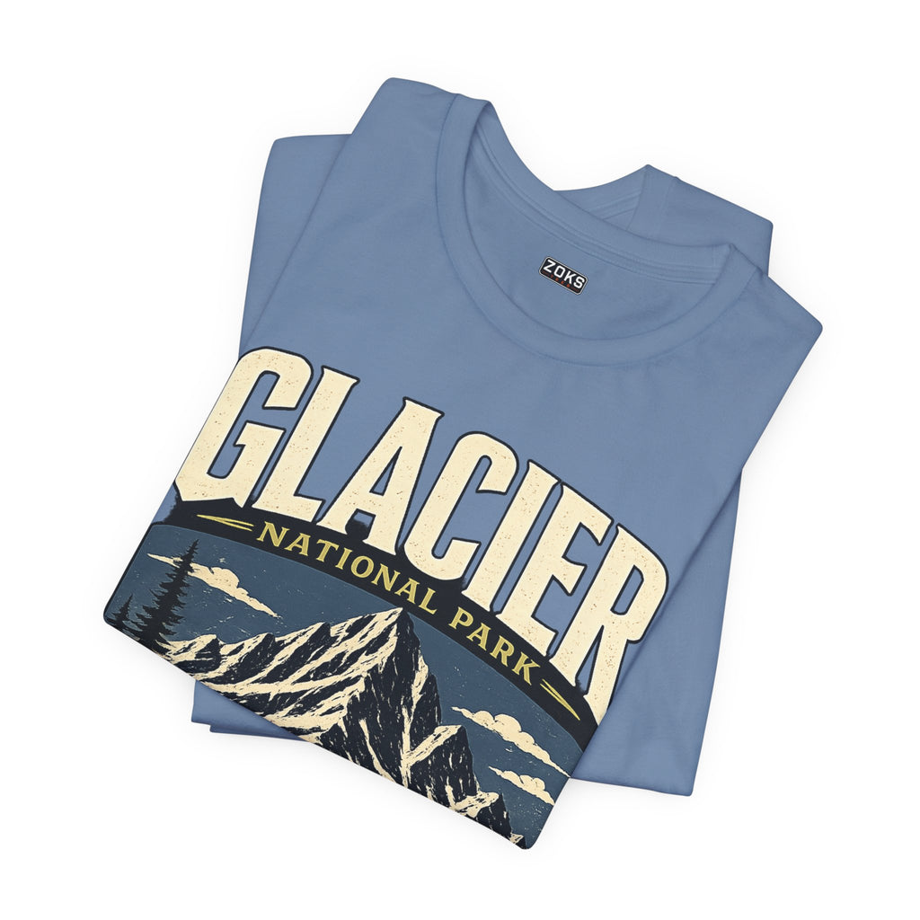 Glacier National Park Vintage Montana Mountain T-Shirt