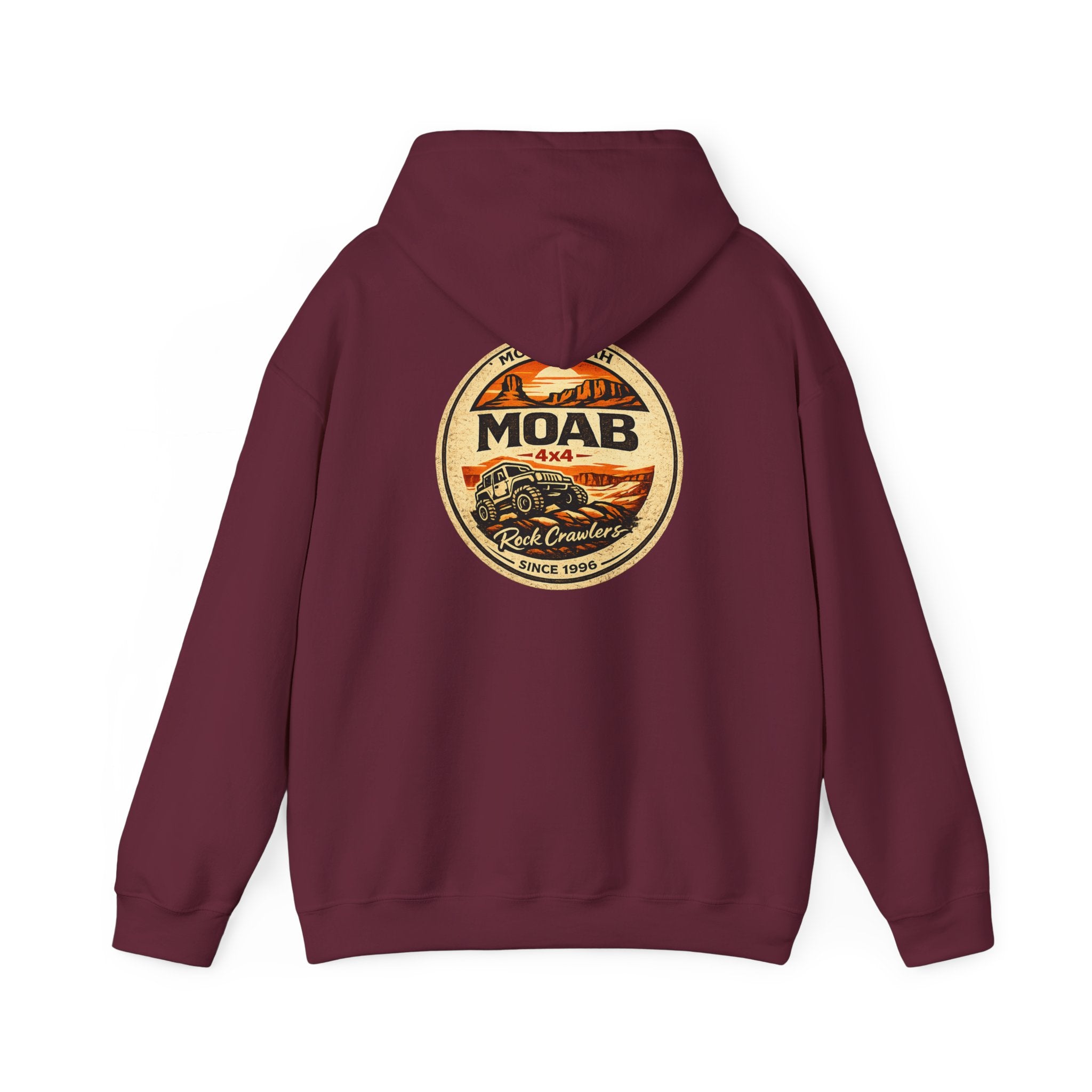 Moab 4x4 Off-Road Hoodie — Vintage Rock Crawler Pullover