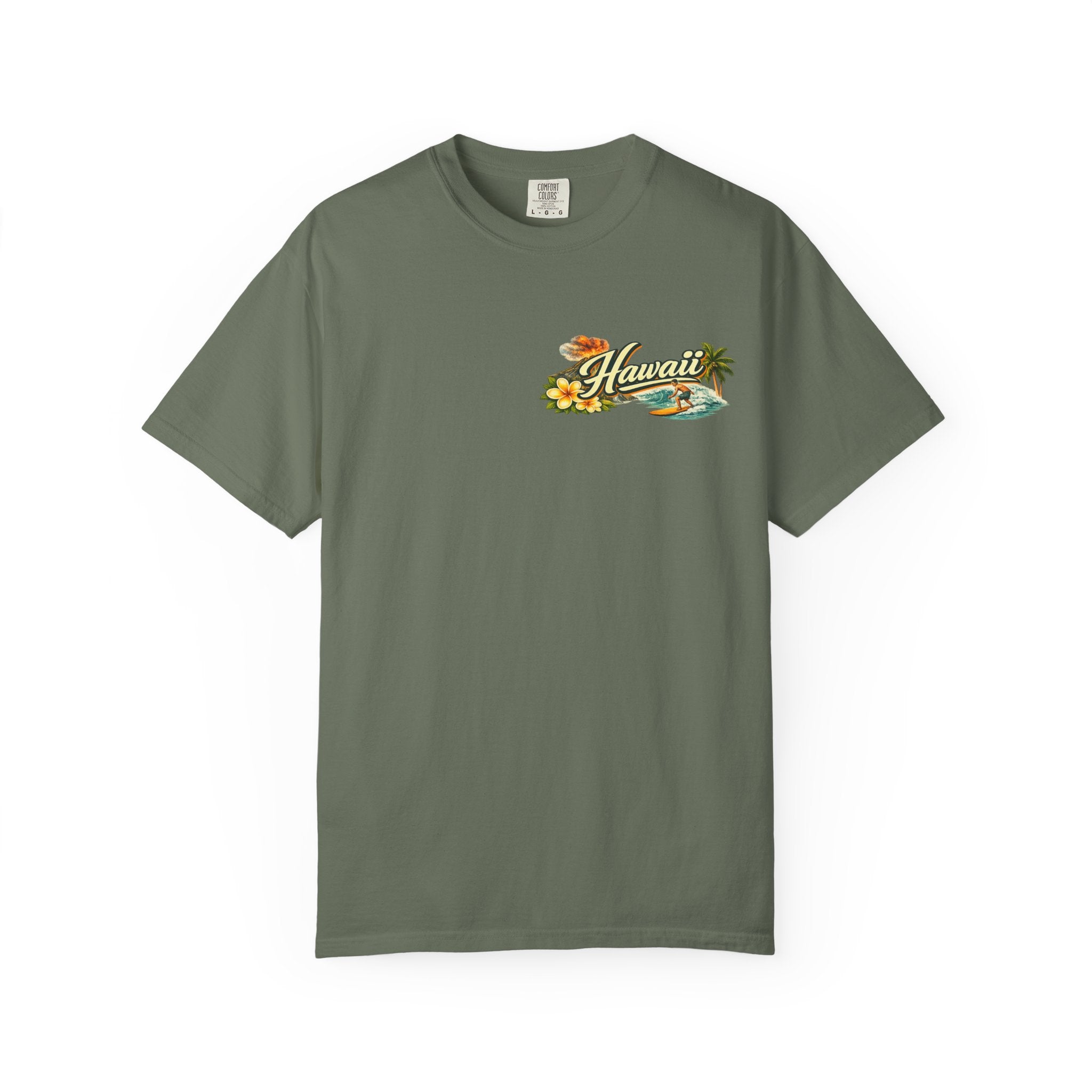 Hawaii Vintage Postcard T-Shirt — Paradise of the Pacific Graphic