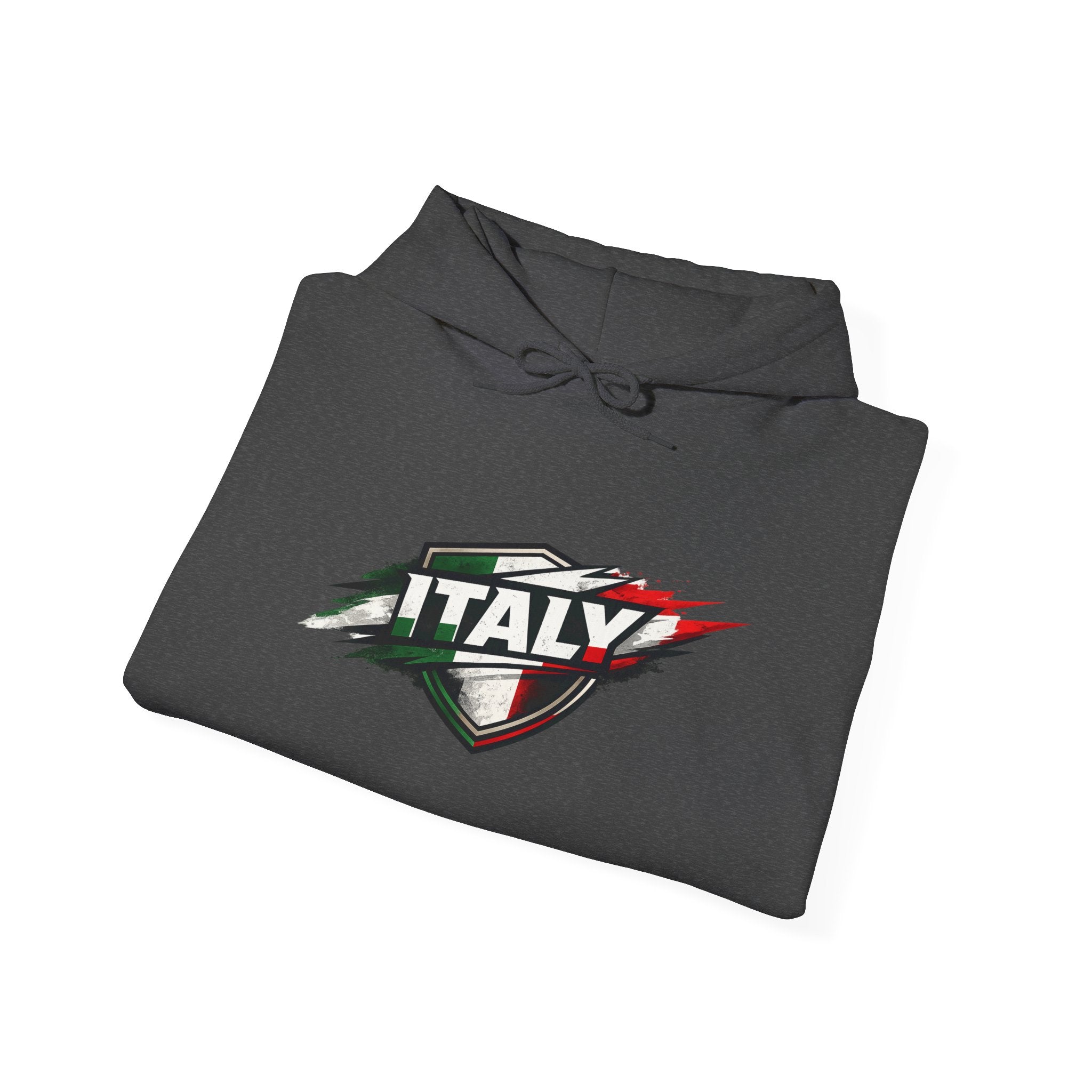 Italy Shield Hoodie — Italian Flag Racing Graphic Pullover
