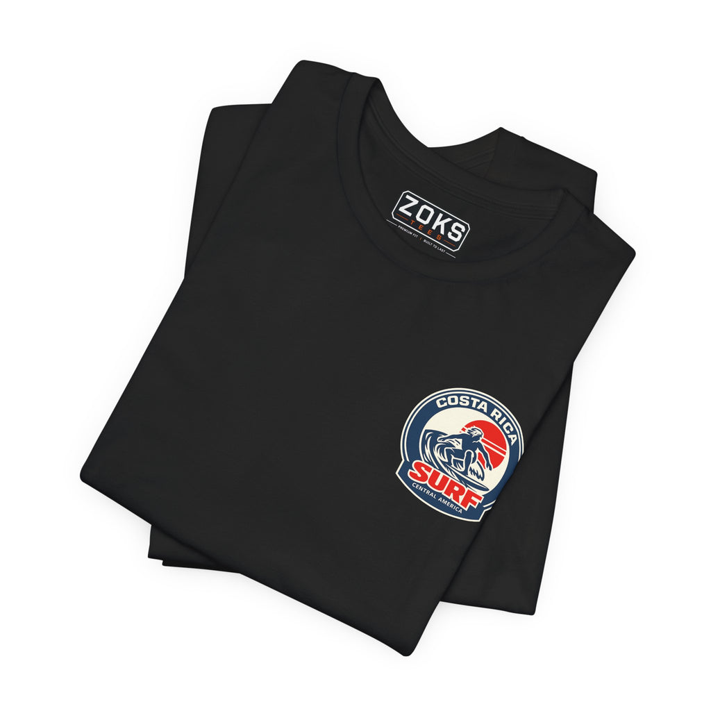 Costa Rica Surf Vintage Graphic Tee — Retro Surfer T-Shirt
