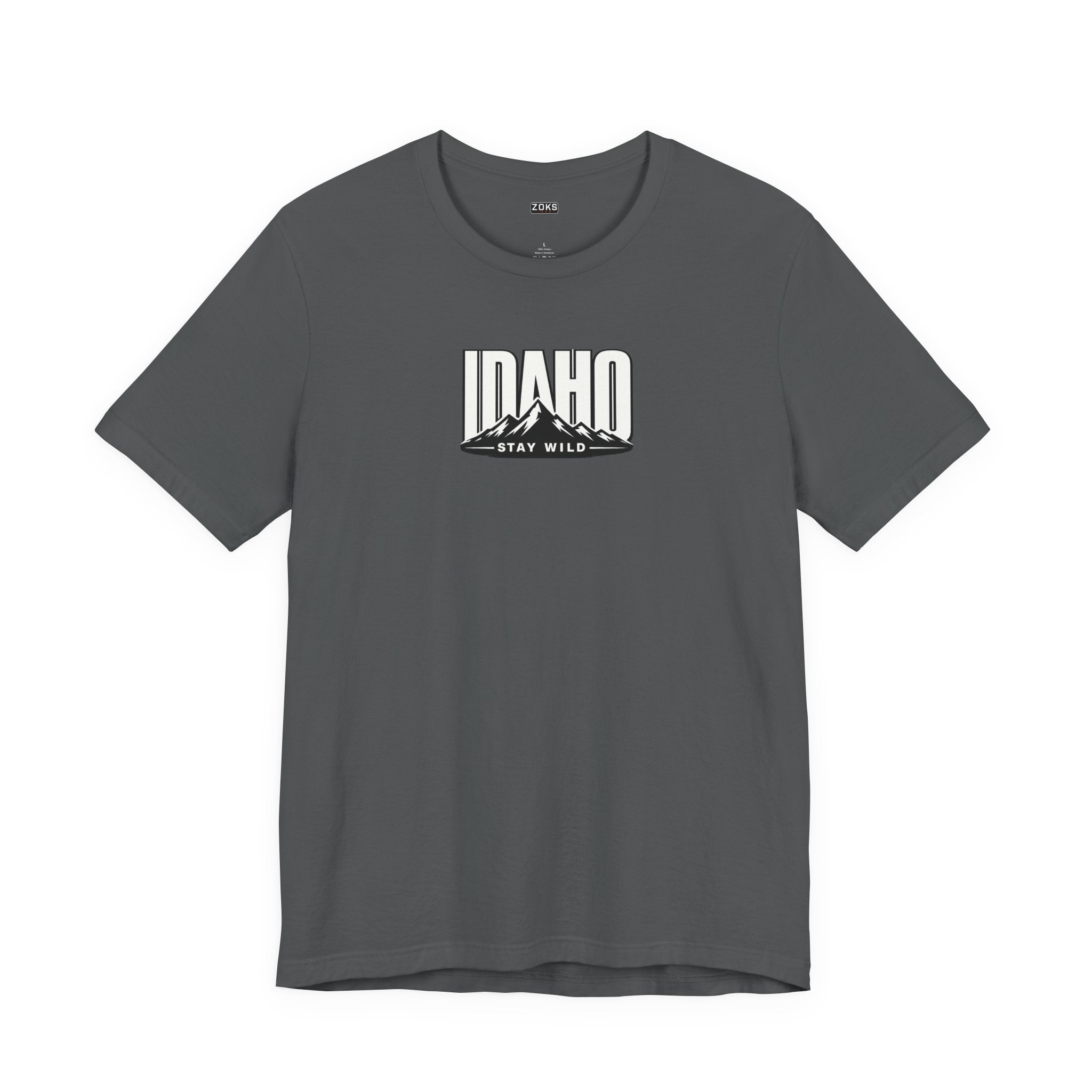 Idaho 'Stay Wild' Mountain State T-Shirt — Outdoor Adventure Tee