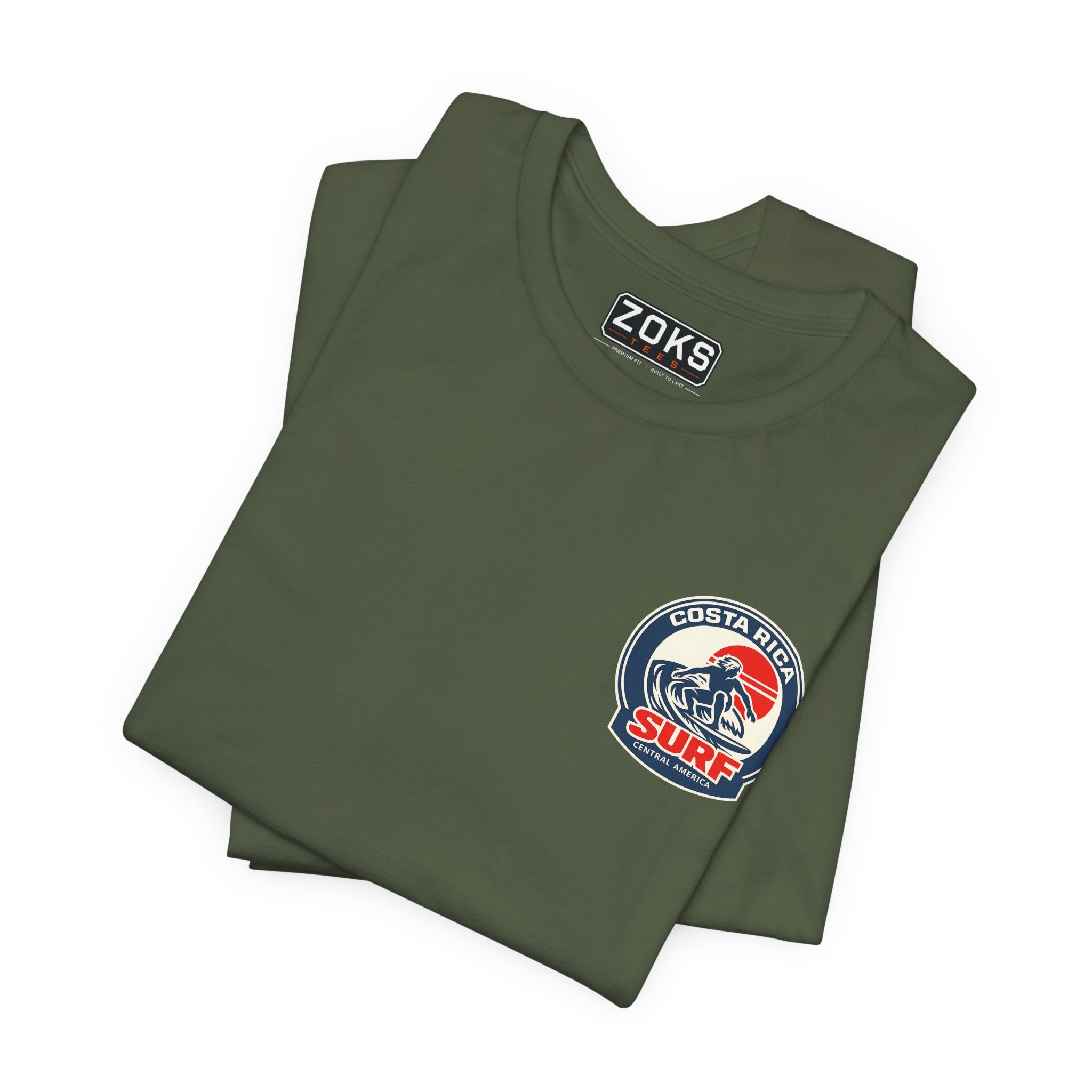 Costa Rica Surf Vintage Graphic Tee — Retro Surfer T-Shirt