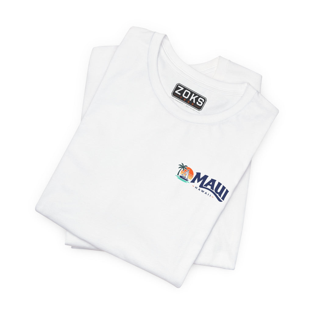 Maui Sail Sunset T-Shirt — Hawaii Palm Beach Vacation Tee