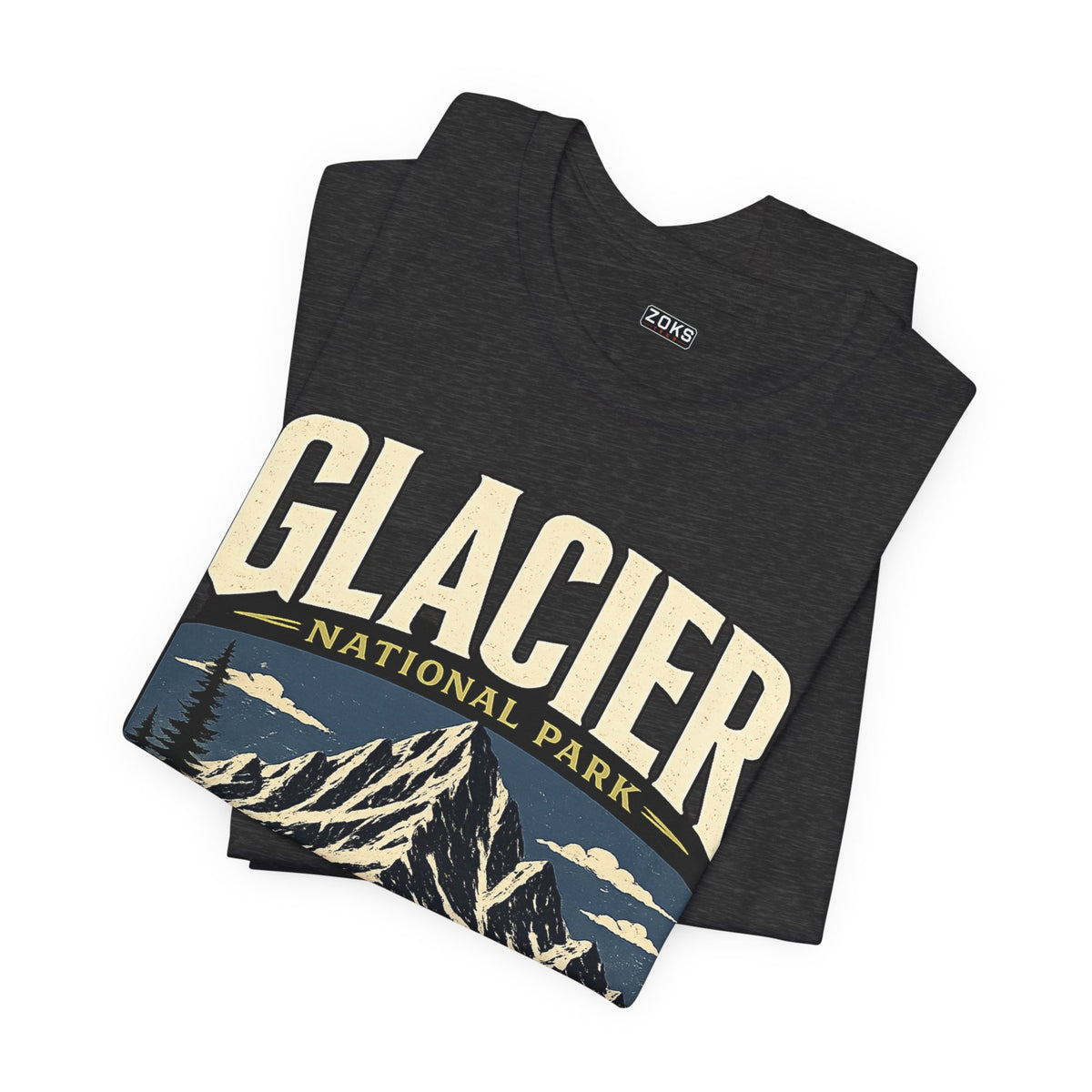 Glacier National Park Vintage Montana Mountain T-Shirt