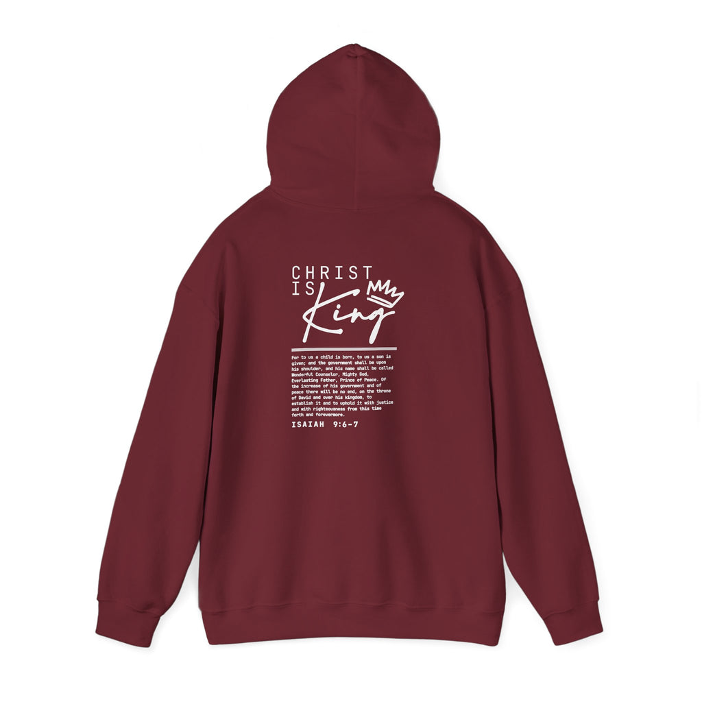 Christ is King Hoodie — Isaiah 9:6-7 Bible Verse Christian Sweatshirt