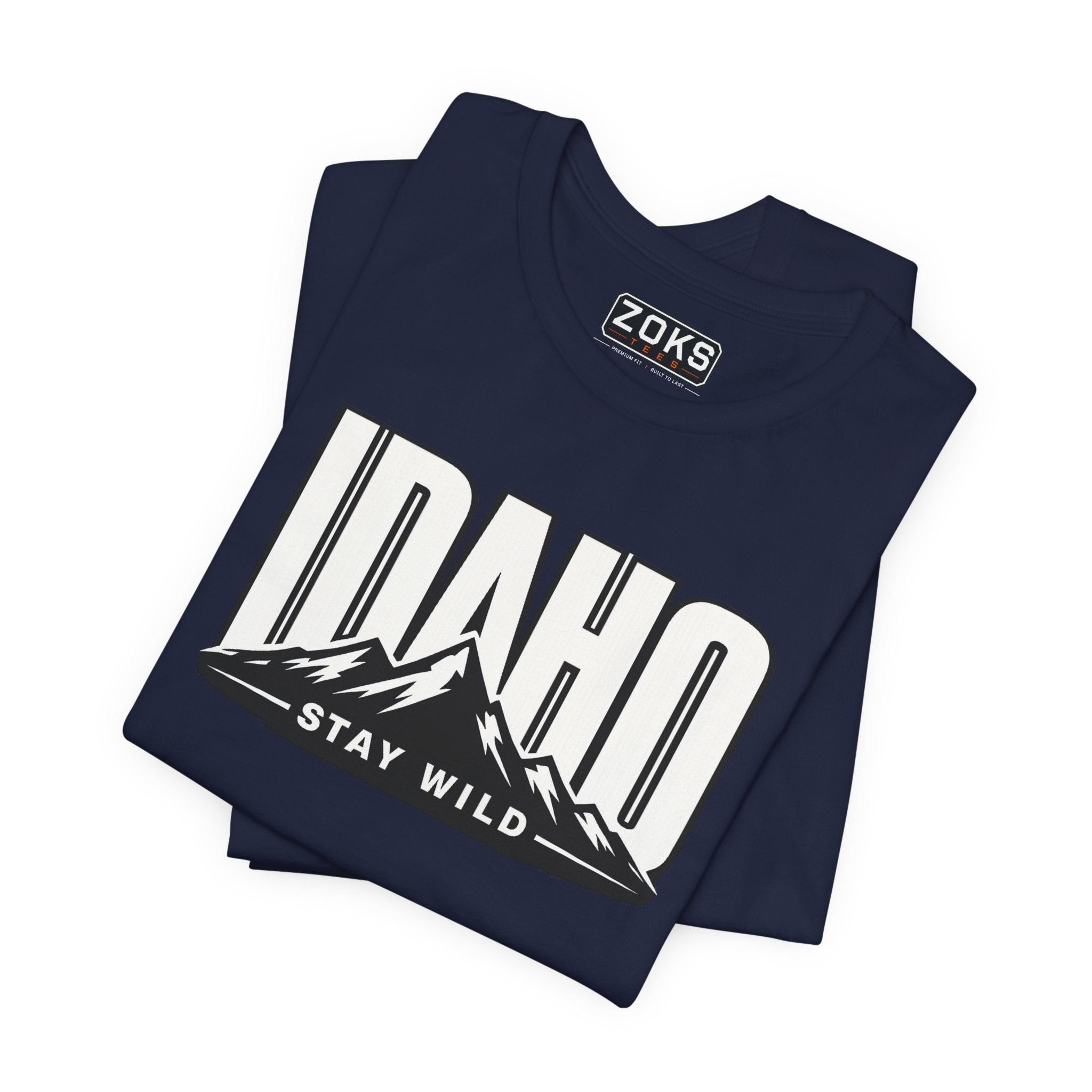 Idaho 'Stay Wild' Mountain State T-Shirt — Outdoor Adventure Tee