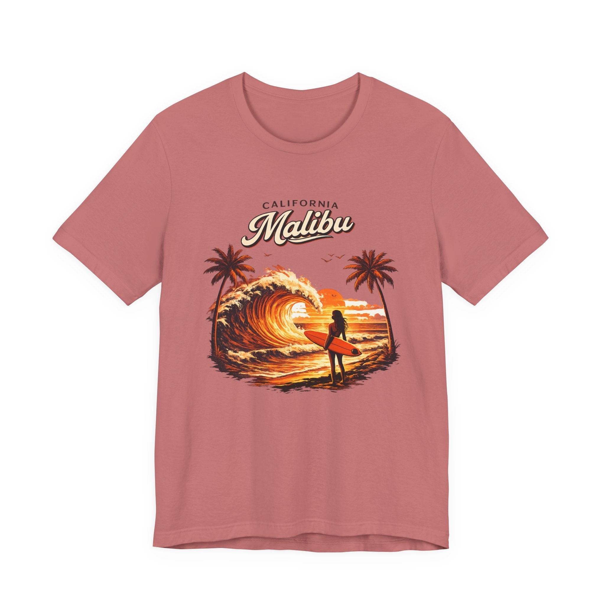 Malibu Surf Sunset T-Shirt — California Surfing Tee