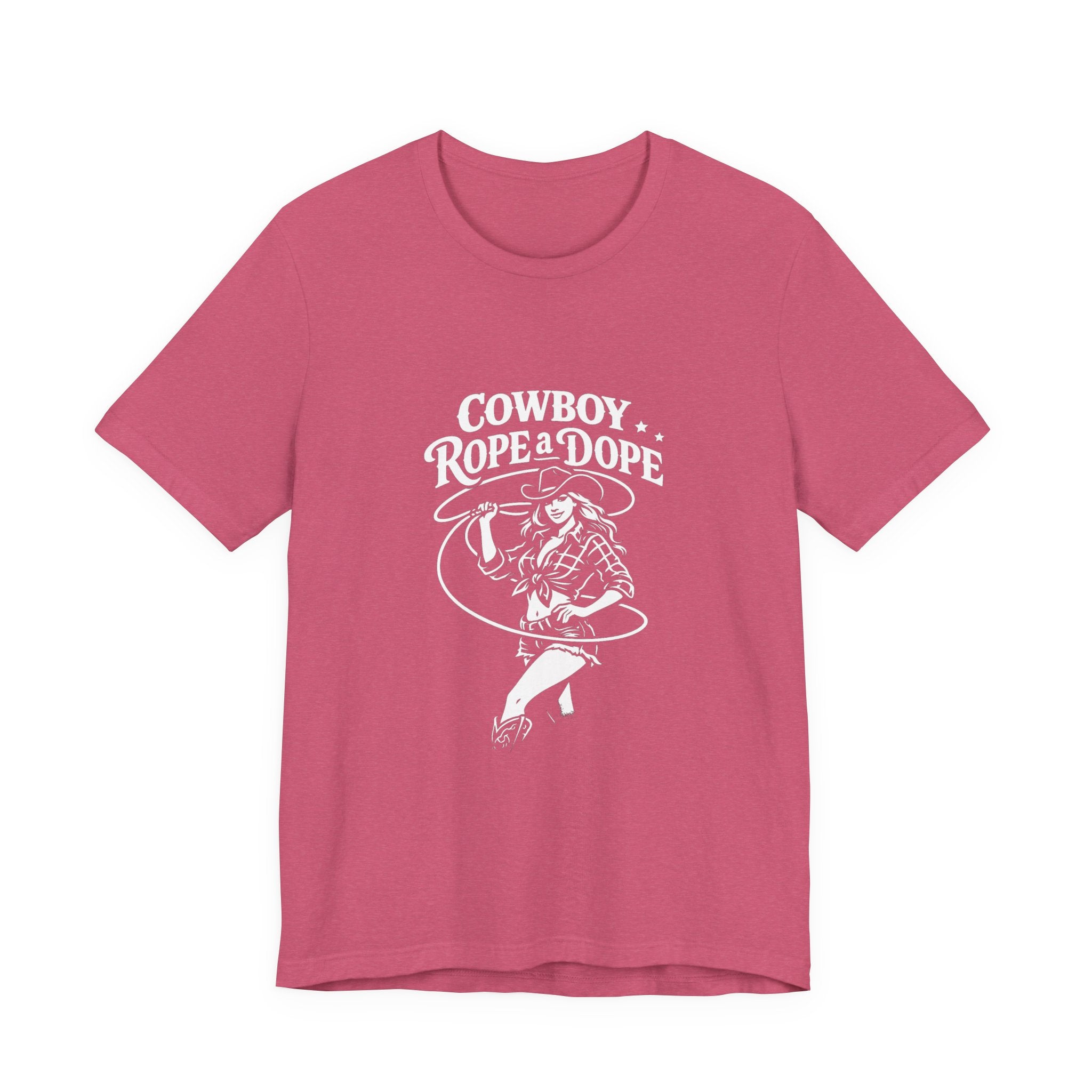 Cowboy Rope a Dope Graphic Tee — Retro Cowgirl Western T‑Shirt