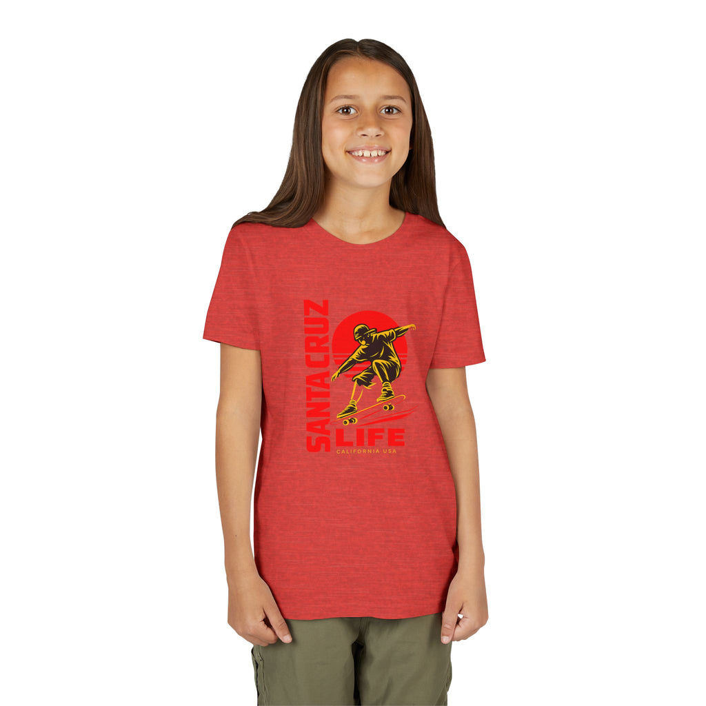 Santa Cruz Skateboard Youth Tee – “Santa Cruz Life” Graphic Shirt