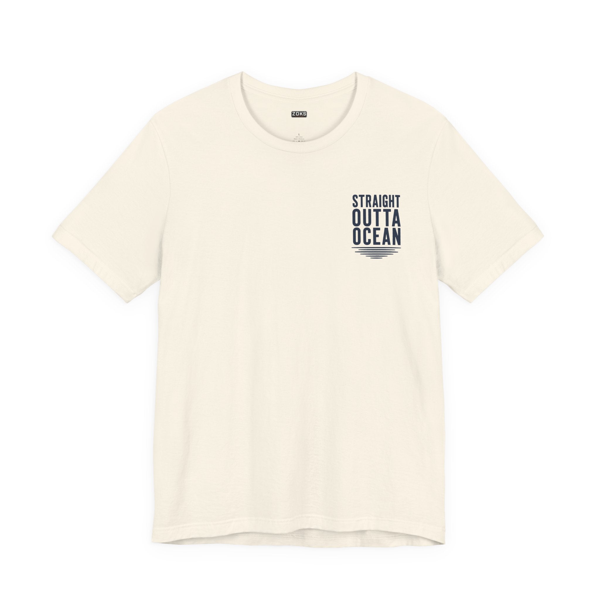 Straight Outta Ocean Retro Sunset Beach T-Shirt